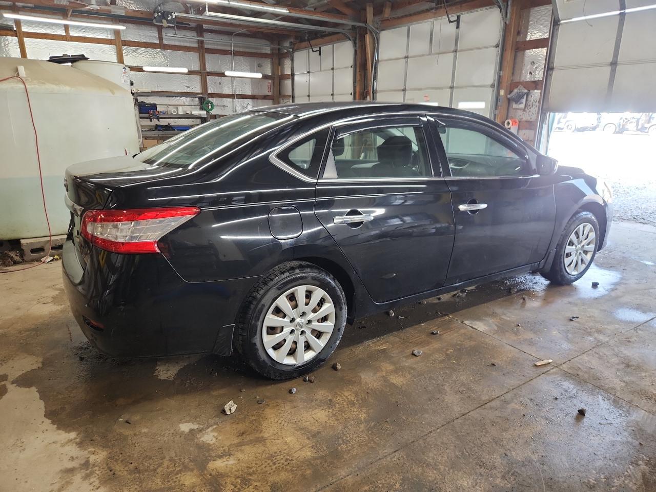 2015 Nissan Sentra S Black vin: 3N1AB7AP0FY341290 Damage: Right Qtr Panel, Heavy Scratch, 1 To 2 Inches