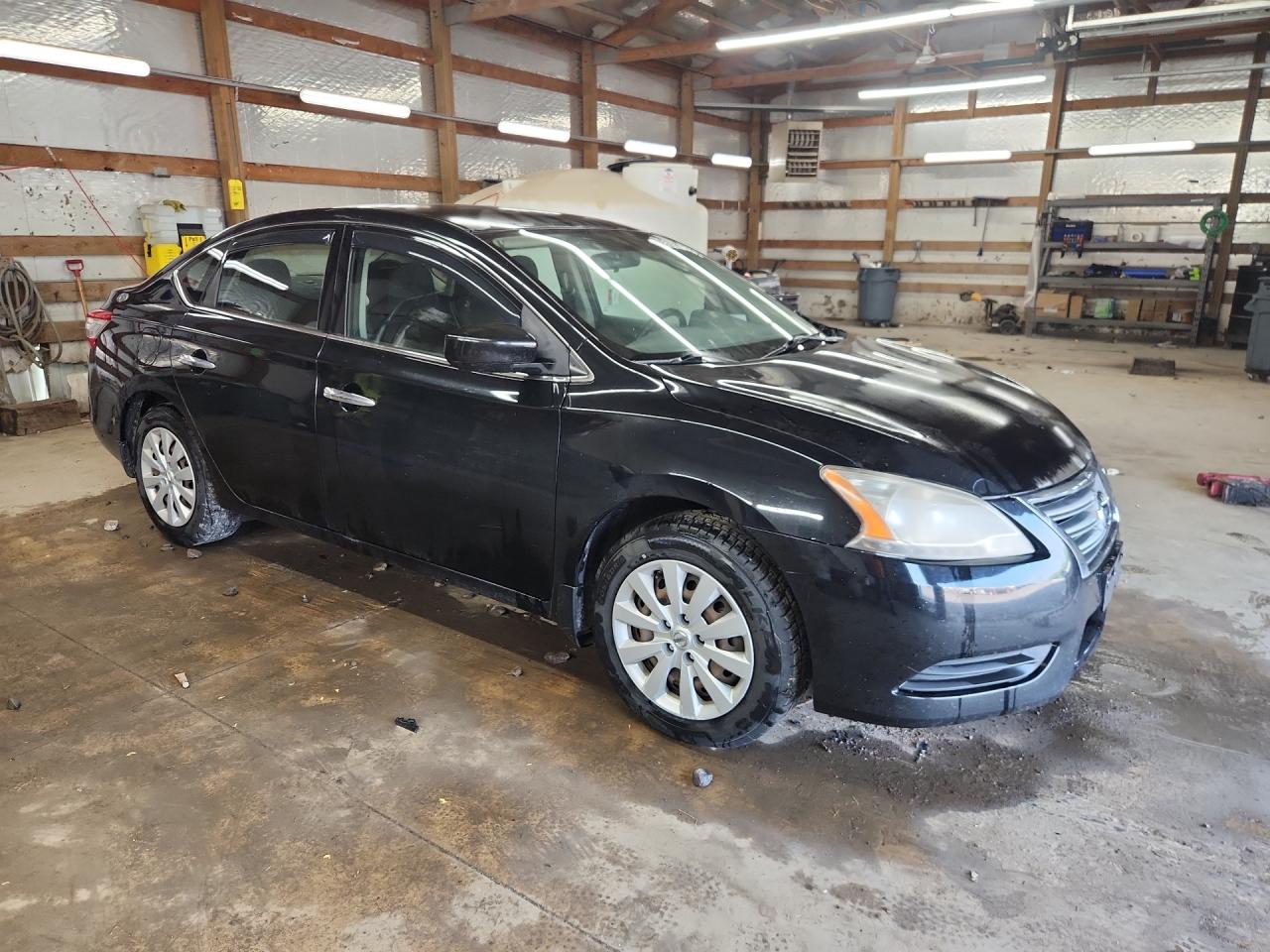 2015 Nissan Sentra S Black vin: 3N1AB7AP0FY341290 Damage: Right Rear Door, Dent(S) W/ Paint Dmg, 2 To 3 Inches