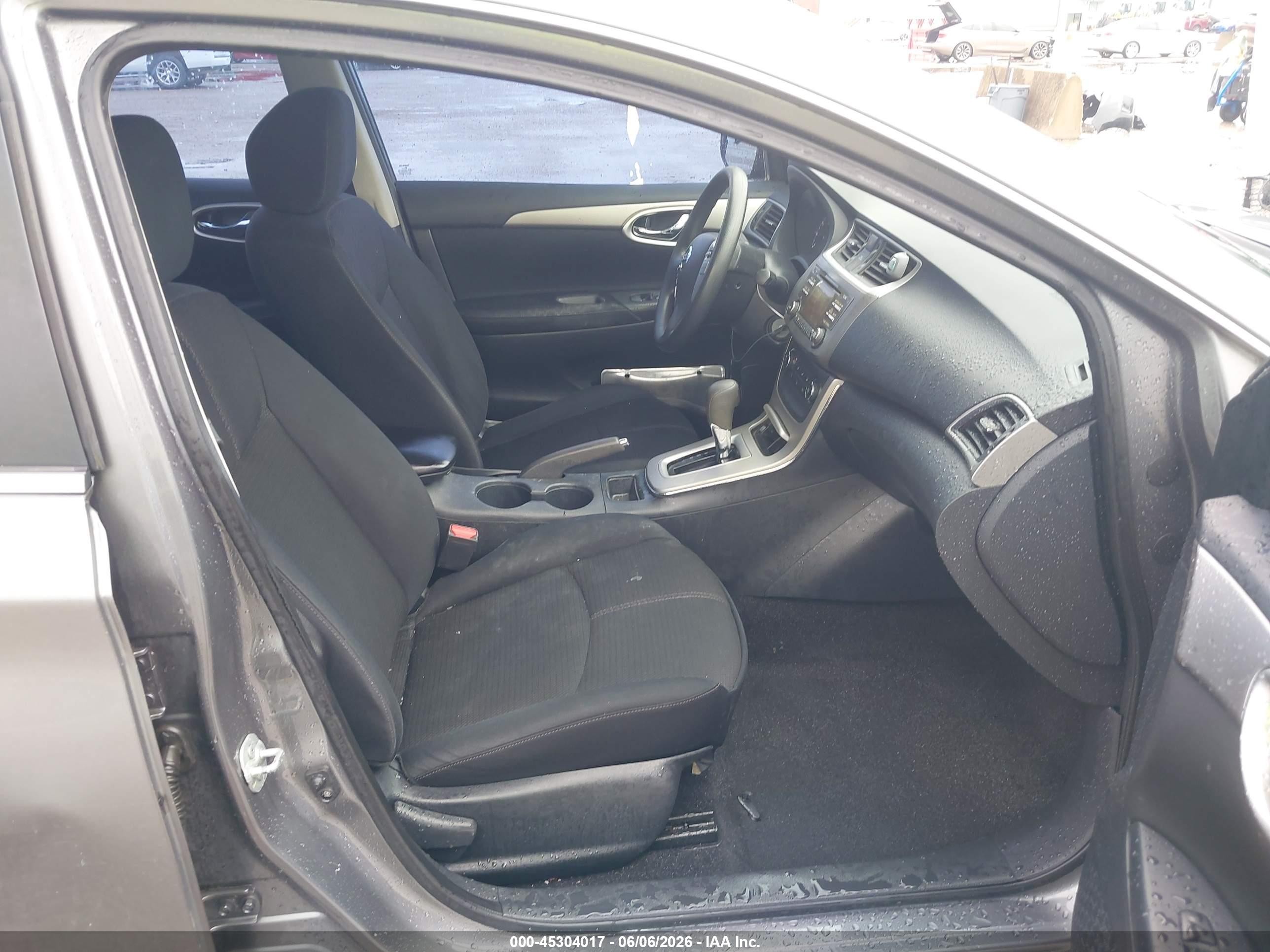 2015 Nissan Sentra S Gray vin: 3N1AB7AP0FY355951
