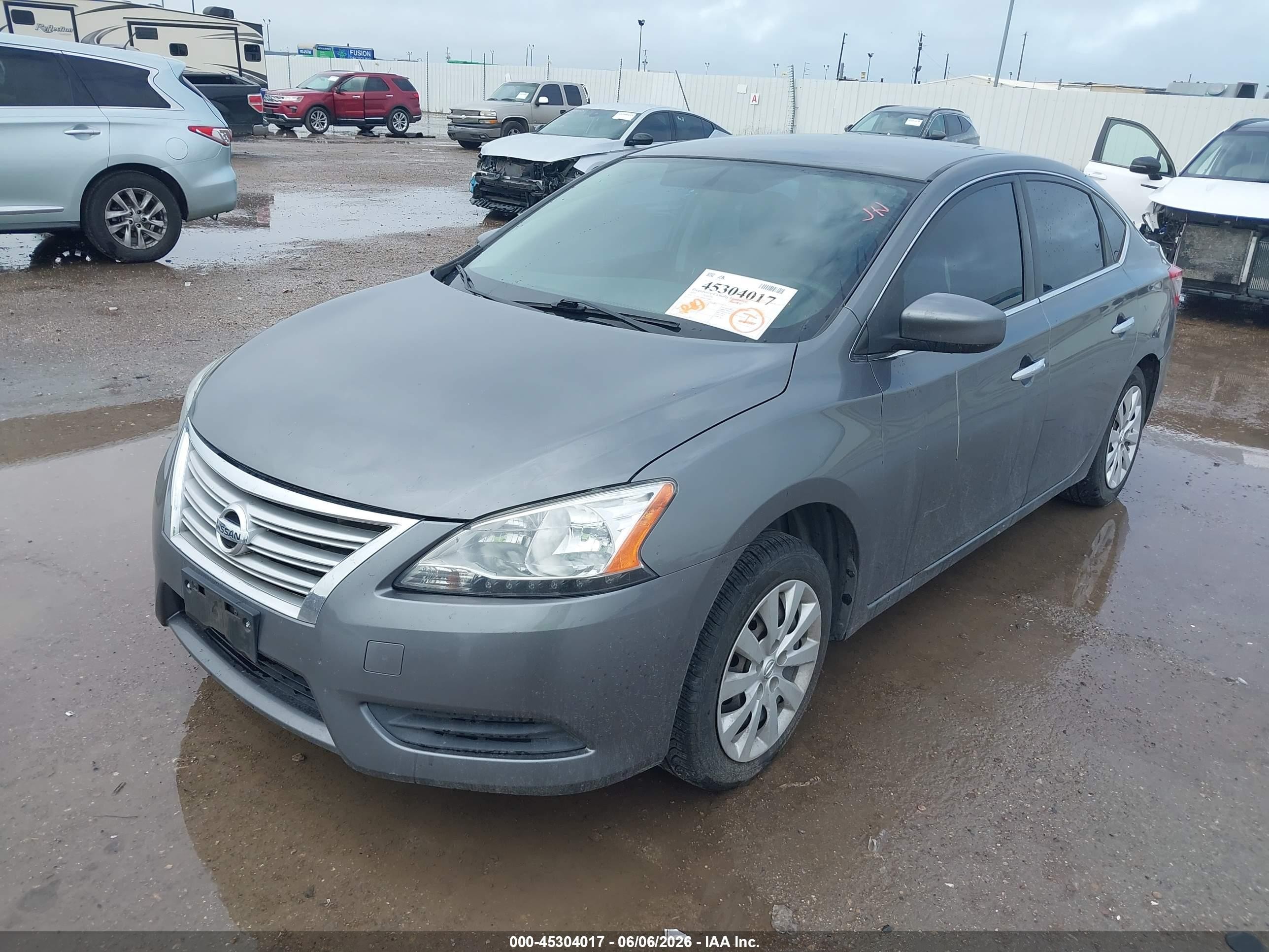 2015 Nissan Sentra S Gray vin: 3N1AB7AP0FY355951