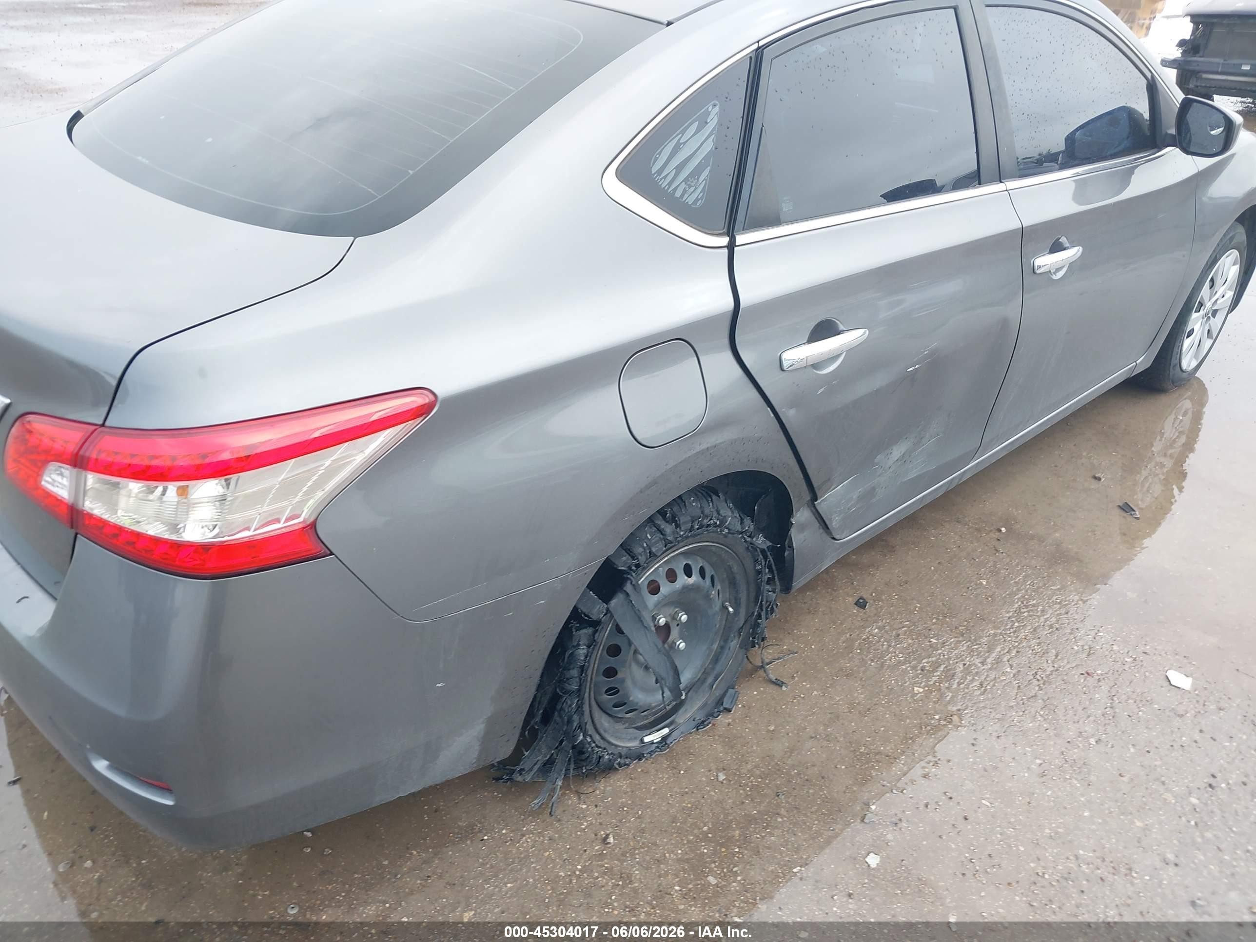 2015 Nissan Sentra S Gray vin: 3N1AB7AP0FY355951
