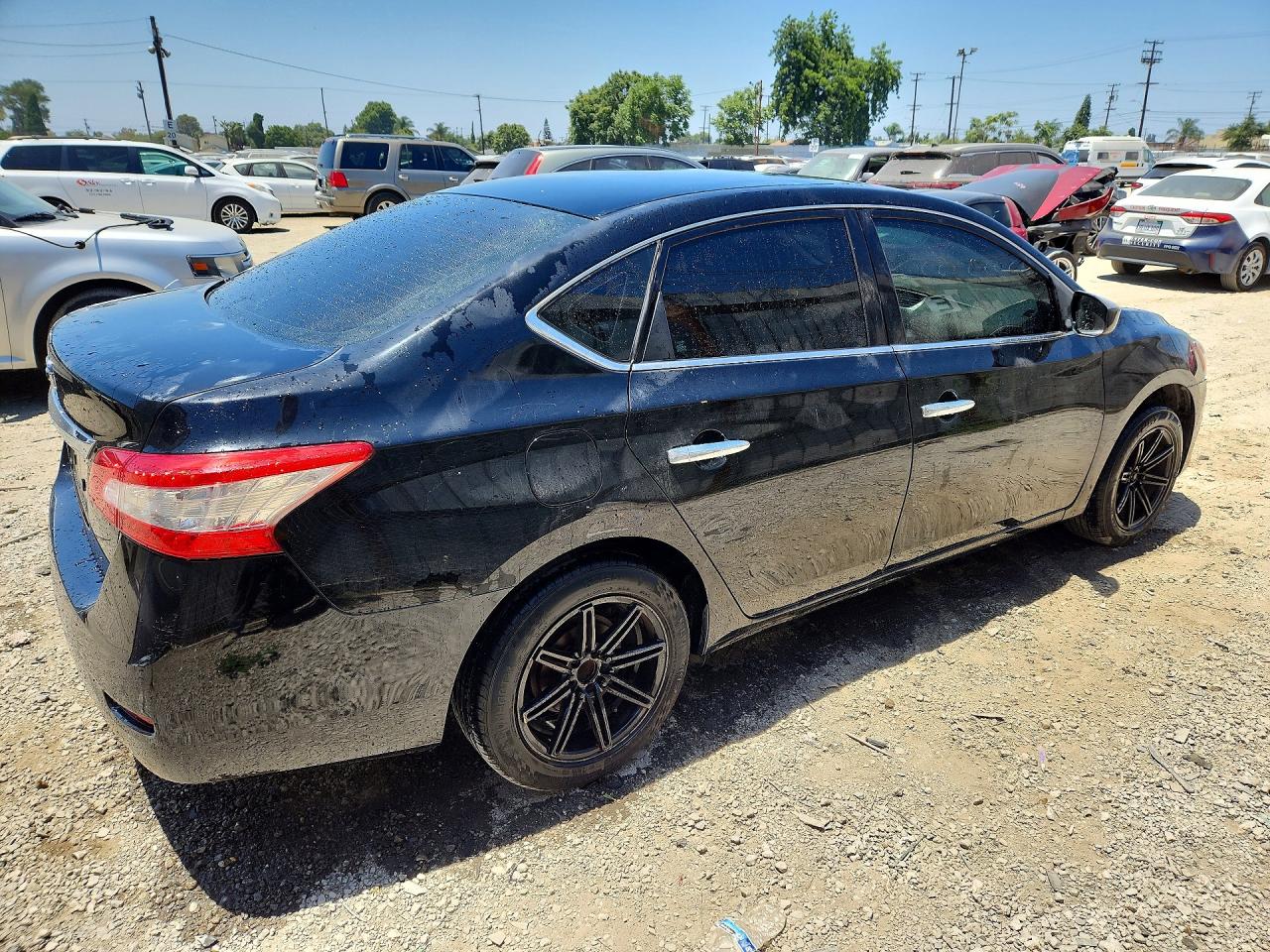 2015 Nissan Sentra S Black vin: 3N1AB7AP0FY356565