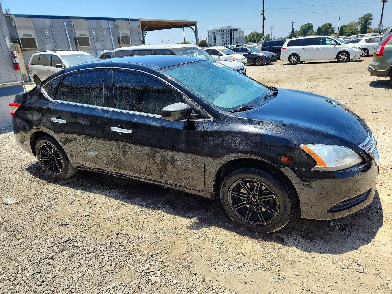 2015 Nissan Sentra S Black vin: 3N1AB7AP0FY356565