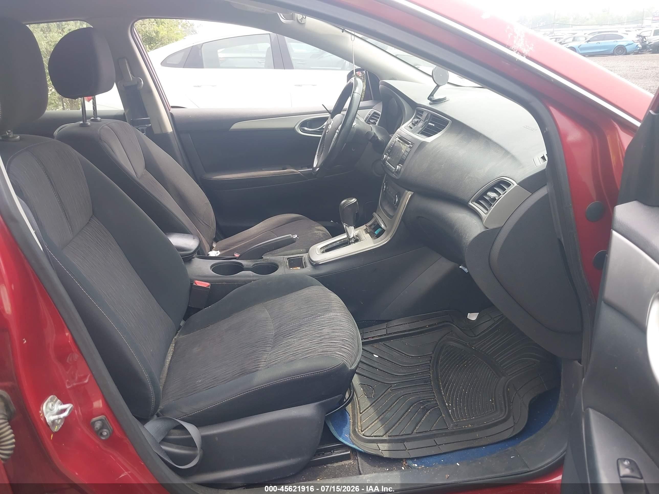 2015 Nissan Sentra Sv Red vin: 3N1AB7AP0FY358610