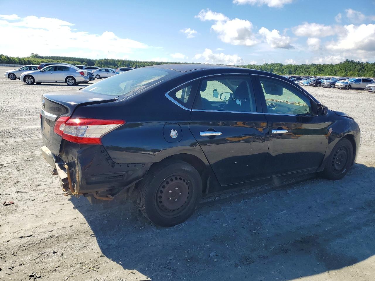 2015 Nissan Sentra S Black vin: 3N1AB7AP0FY365959
