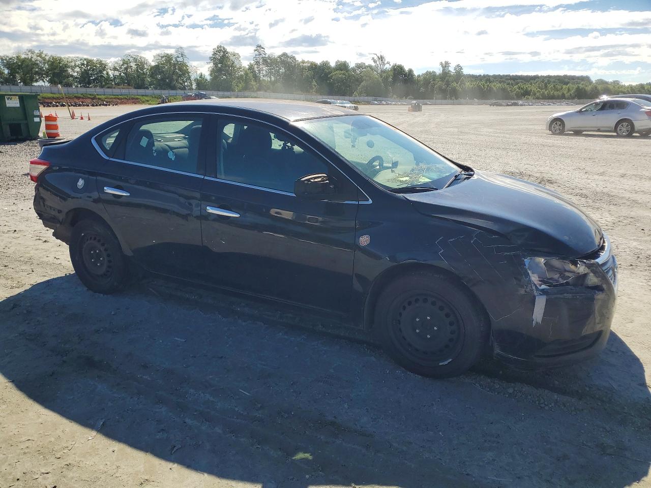 2015 Nissan Sentra S Black vin: 3N1AB7AP0FY365959