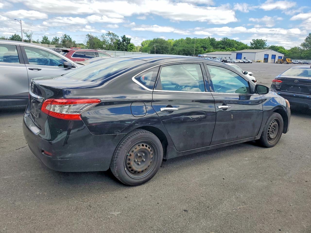 2015 Nissan Sentra S Black vin: 3N1AB7AP0FY367906