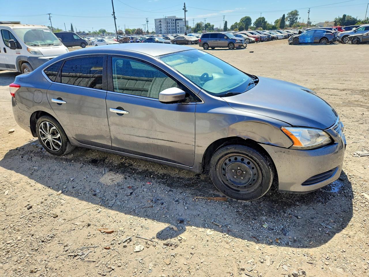 2015 Nissan Sentra S Gray vin: 3N1AB7AP0FY371275