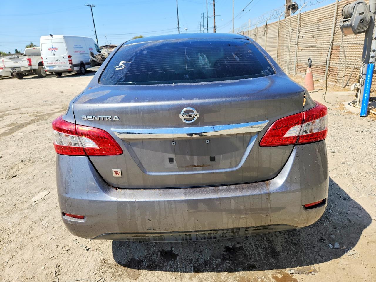 2015 Nissan Sentra S Gray vin: 3N1AB7AP0FY371275