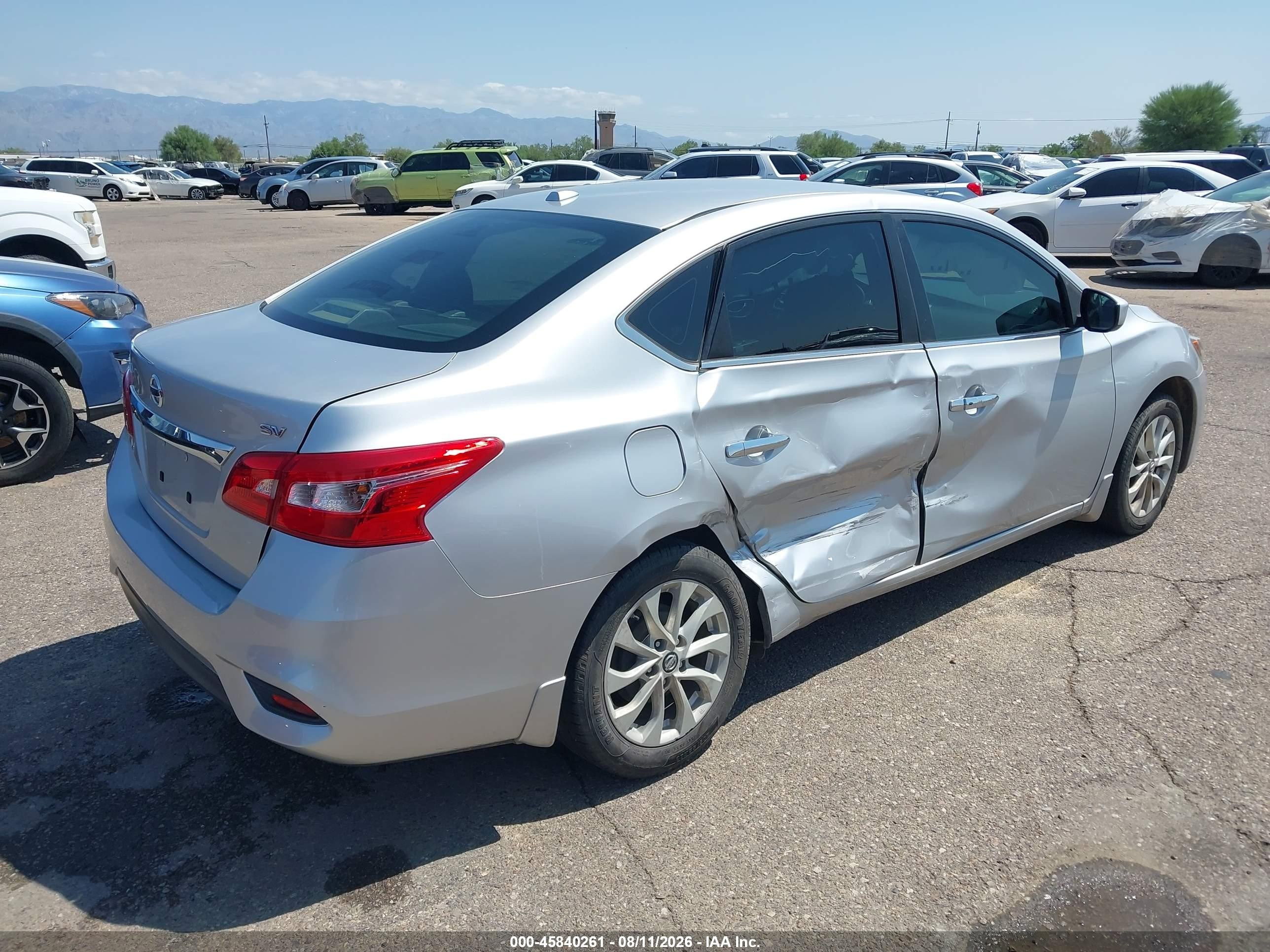 2016 Nissan Sentra Sv Серебряный vin: 3N1AB7AP0GY289161