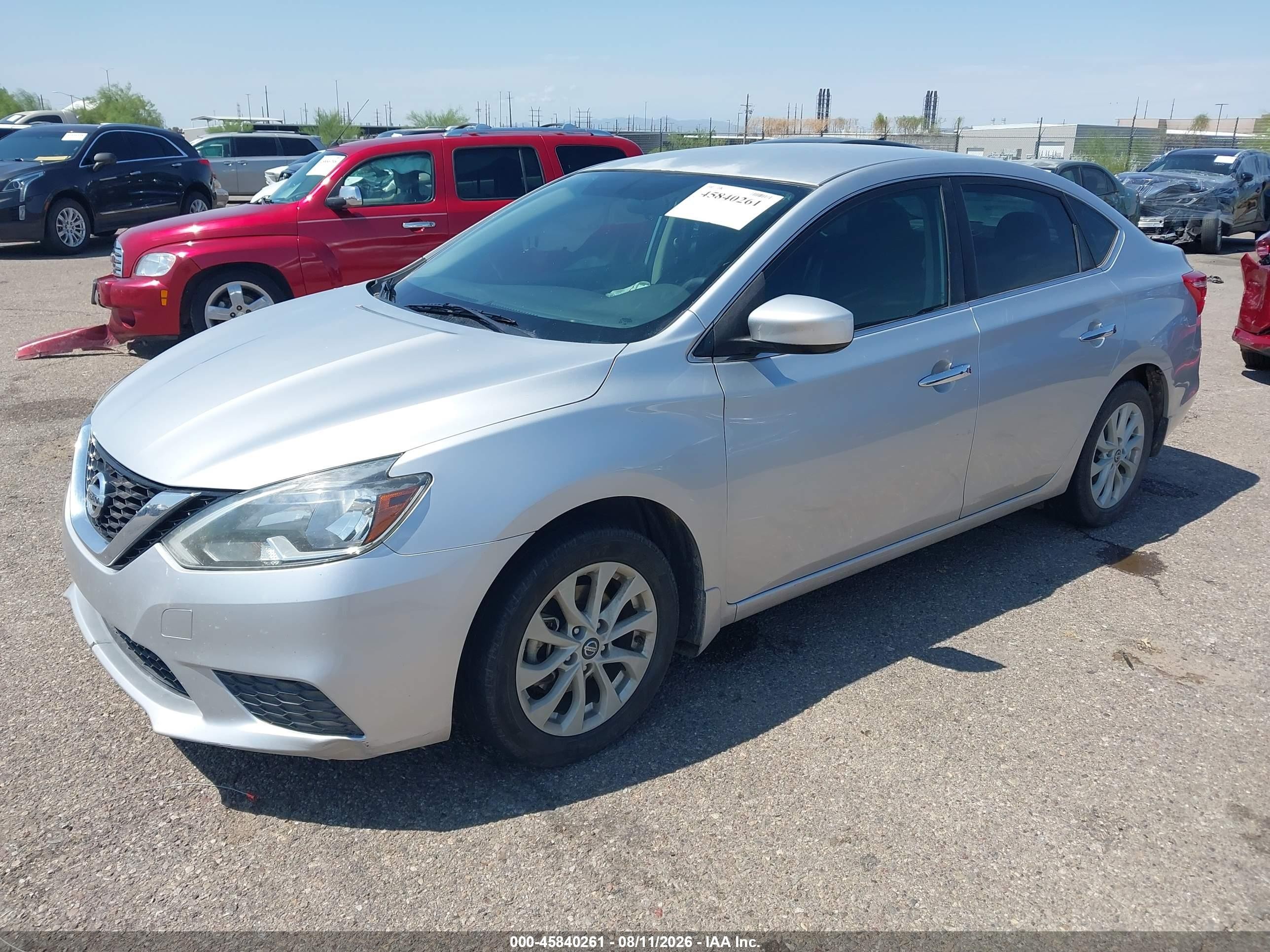 2016 Nissan Sentra Sv Серебряный vin: 3N1AB7AP0GY289161