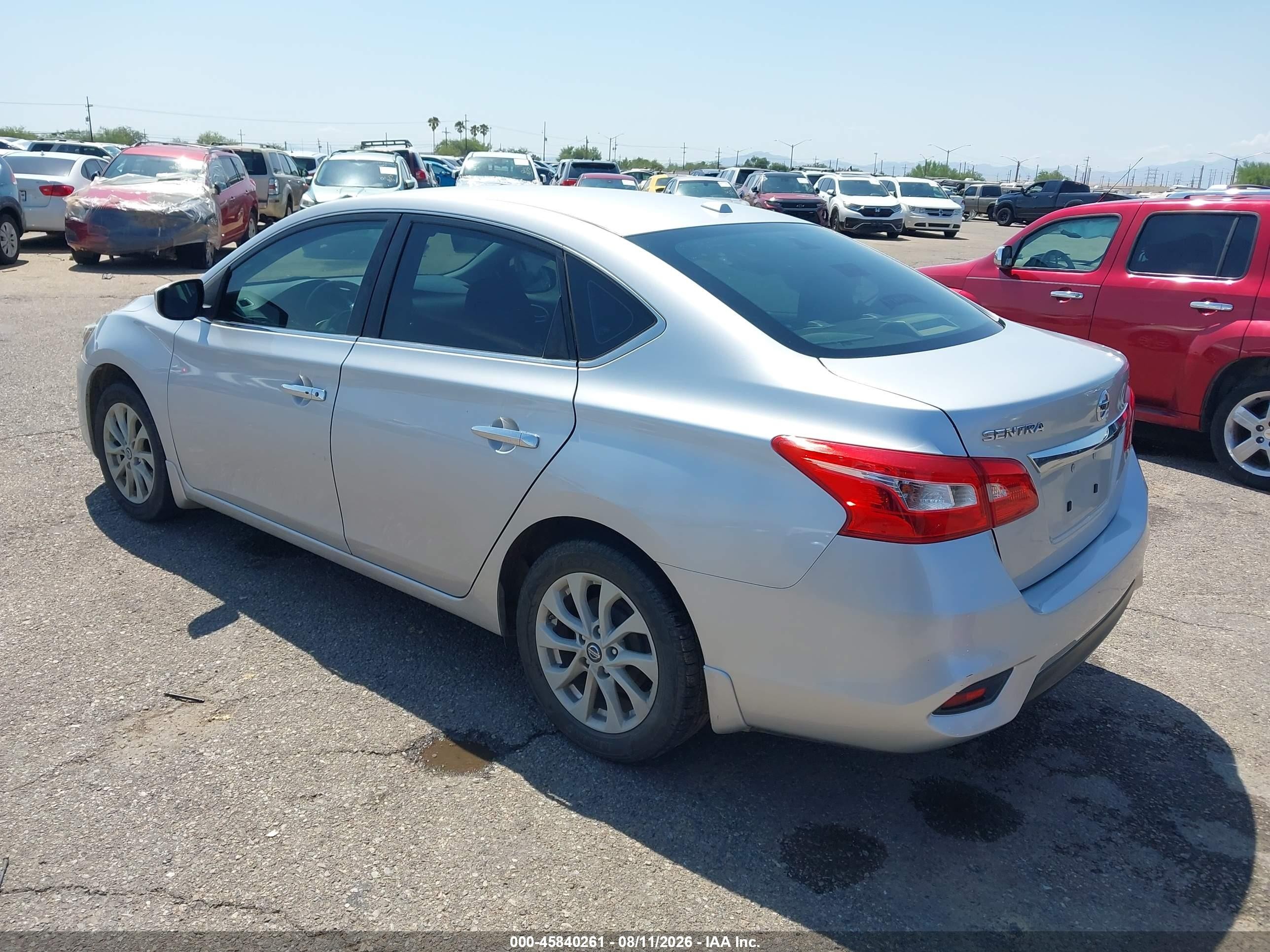 2016 Nissan Sentra Sv Серебряный vin: 3N1AB7AP0GY289161