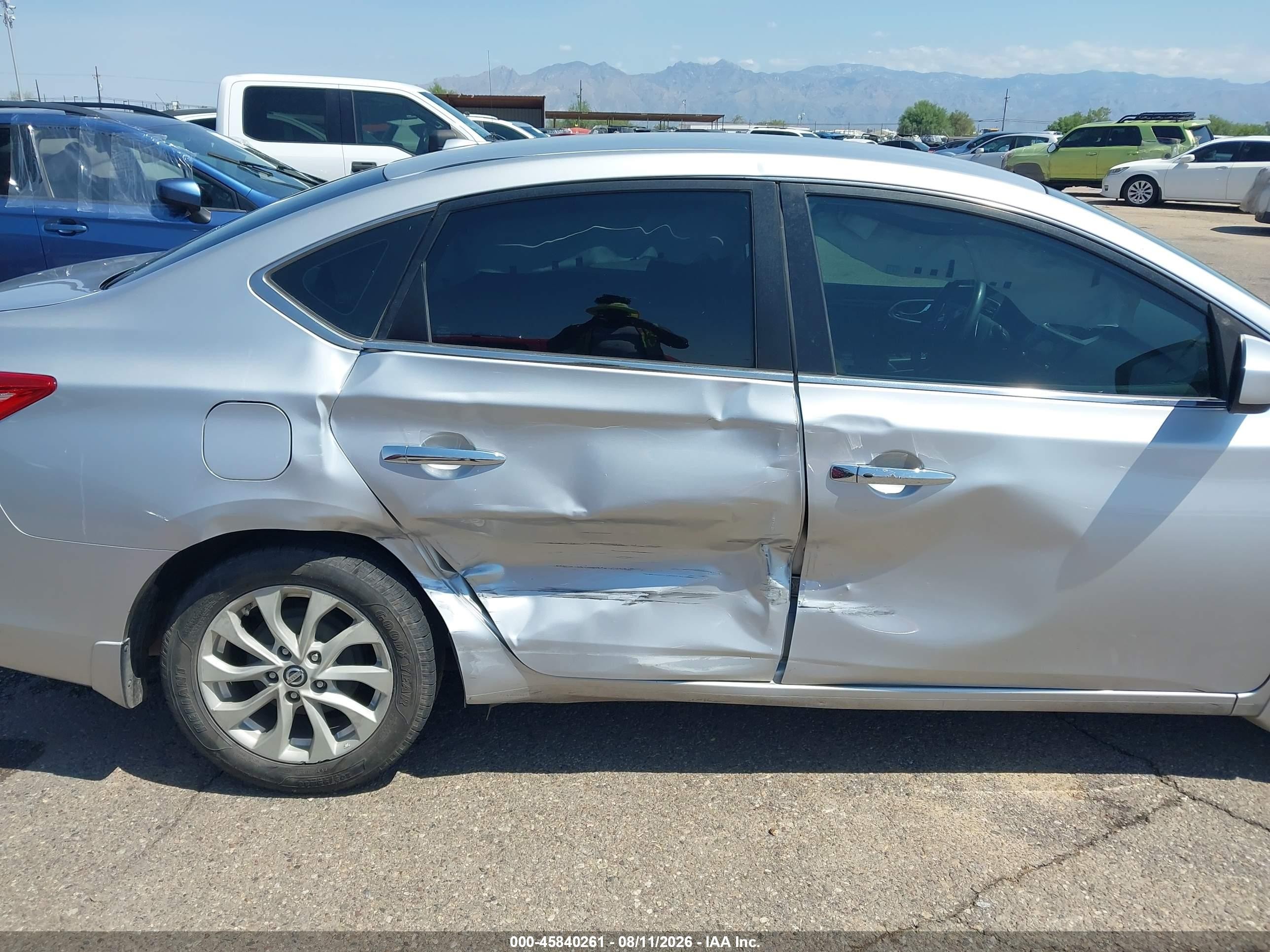 2016 Nissan Sentra Sv Серебряный vin: 3N1AB7AP0GY289161