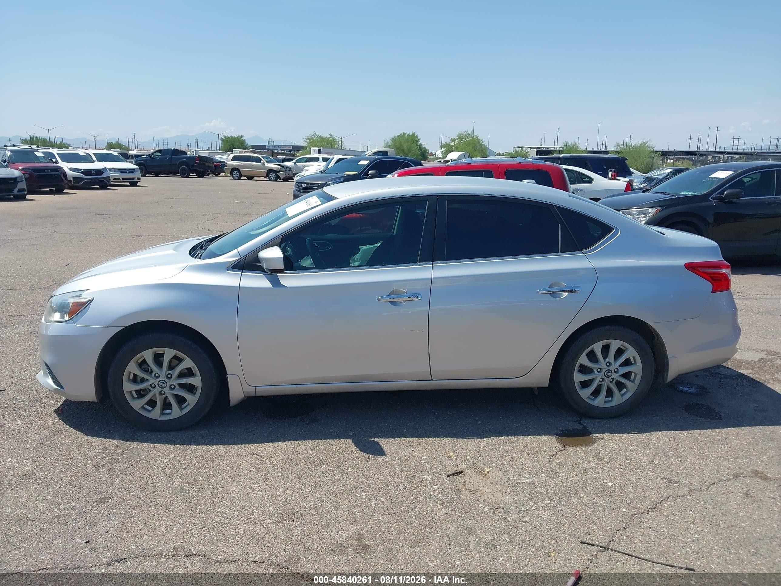 2016 Nissan Sentra Sv Серебряный vin: 3N1AB7AP0GY289161