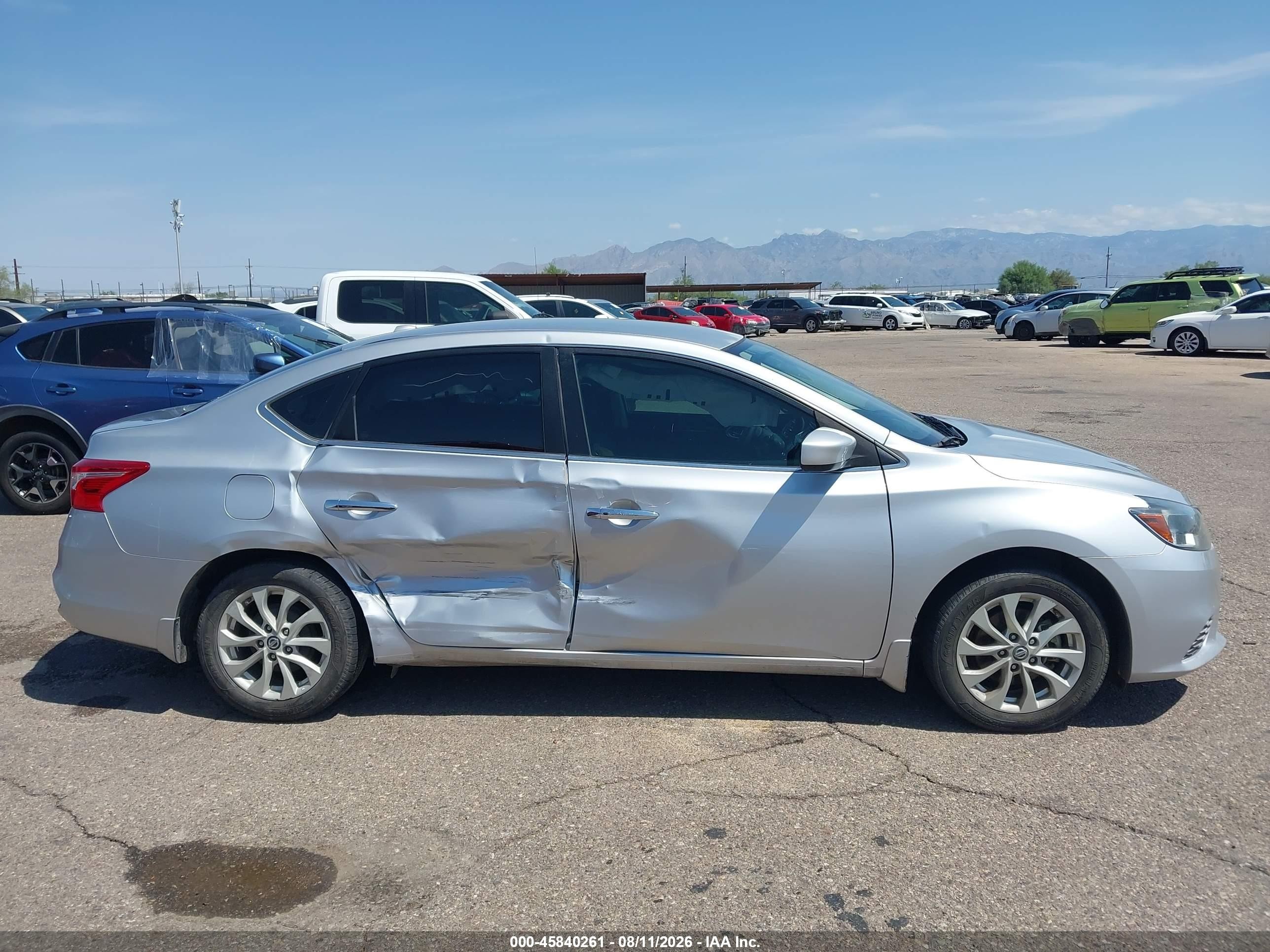 2016 Nissan Sentra Sv Серебряный vin: 3N1AB7AP0GY289161