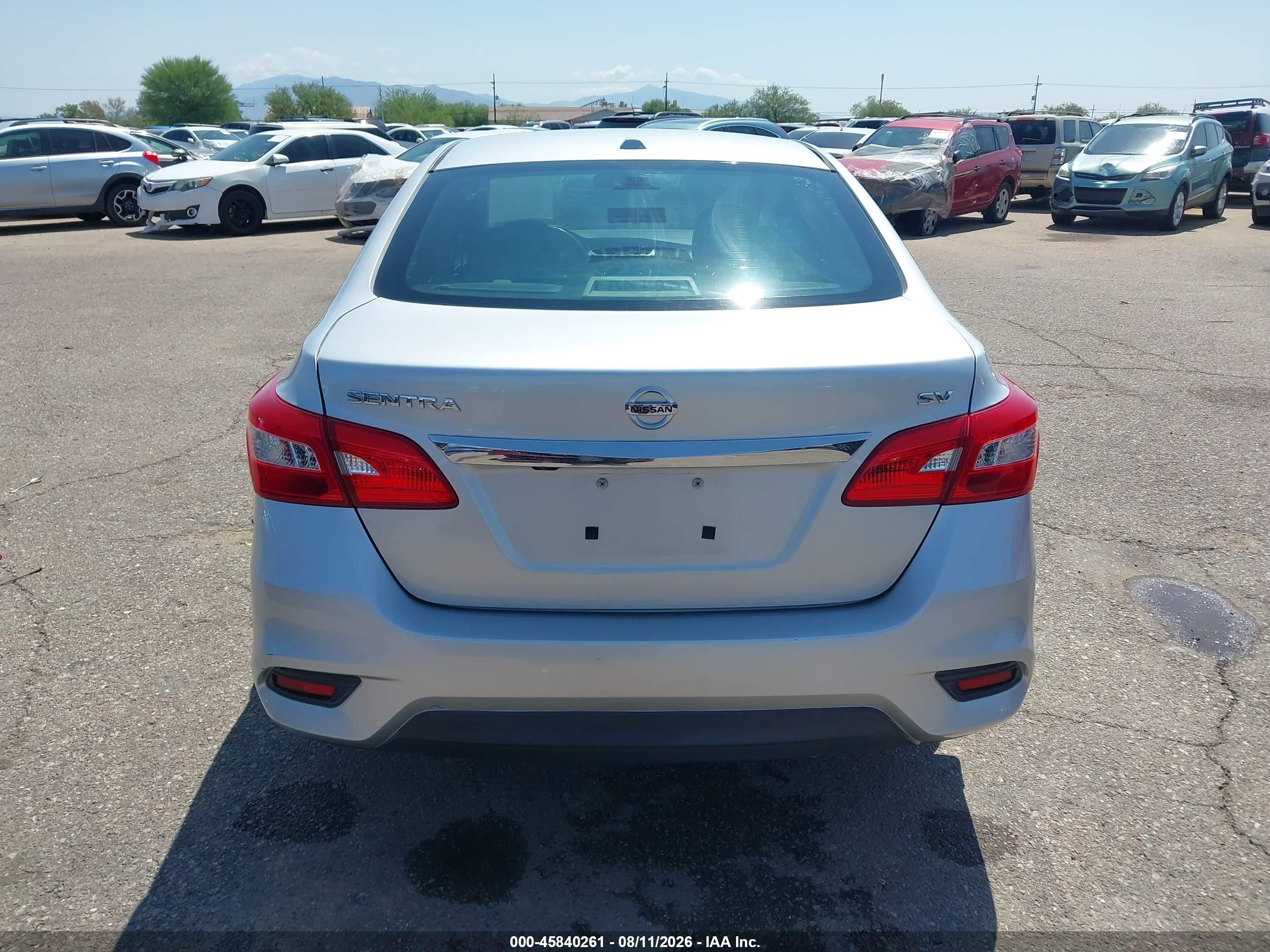 2016 Nissan Sentra Sv Серебряный vin: 3N1AB7AP0GY289161