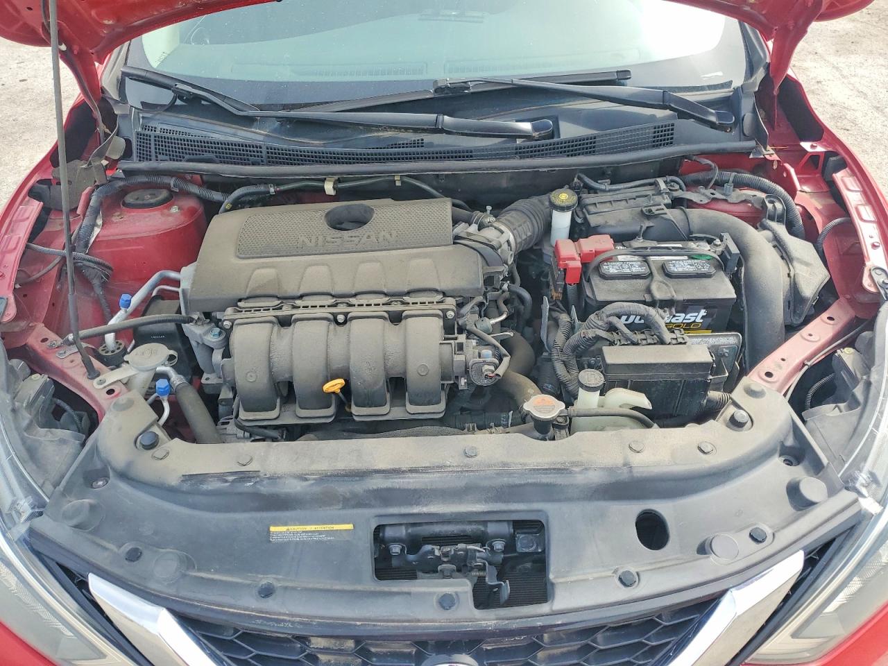 2017 Nissan Sentra Sv Red vin: 3N1AB7AP0HL642383