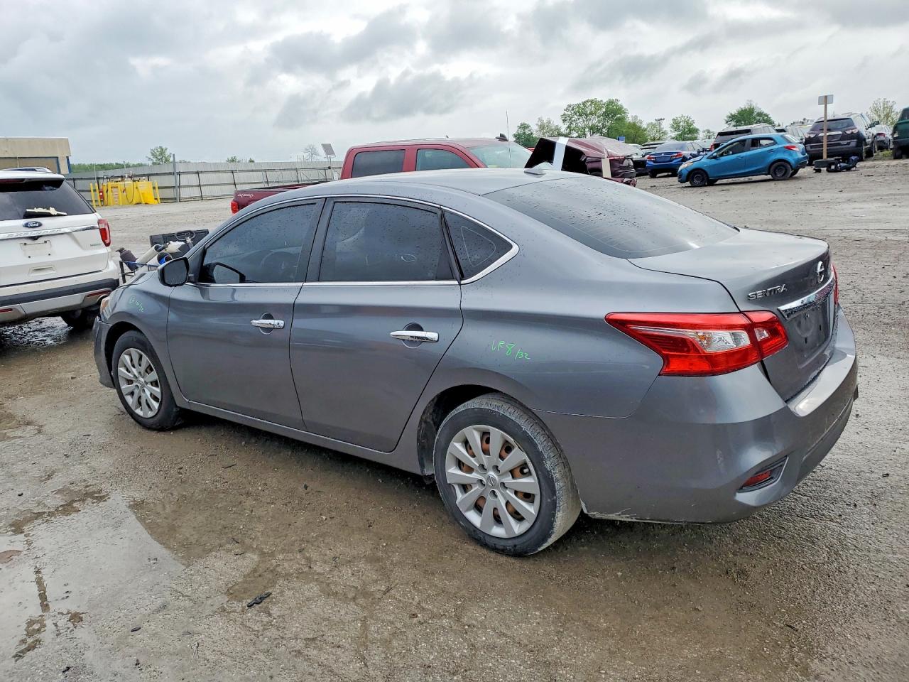 2017 Nissan Sentra Sv Silver vin: 3N1AB7AP0HL644201