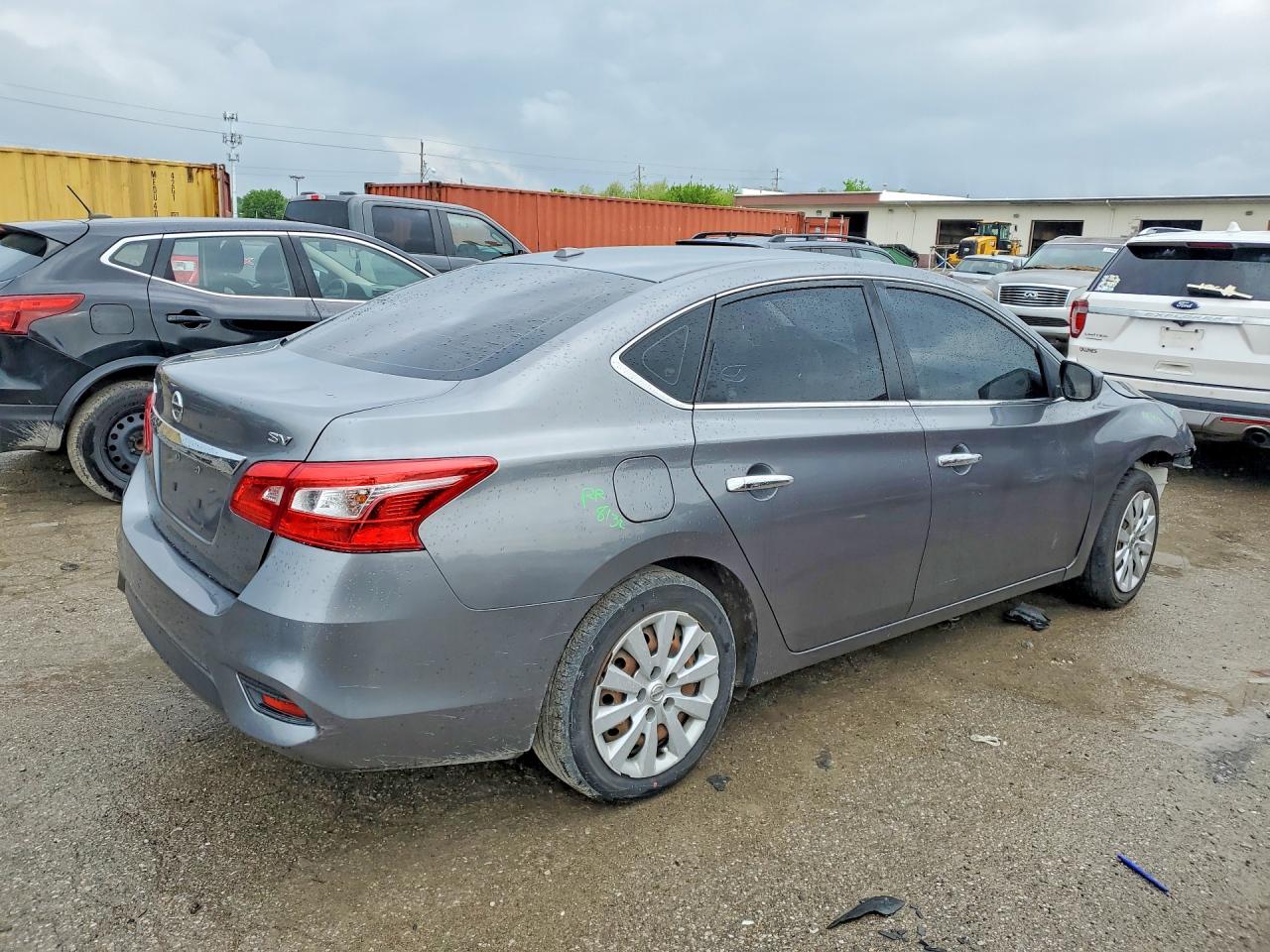 2017 Nissan Sentra Sv Silver vin: 3N1AB7AP0HL644201