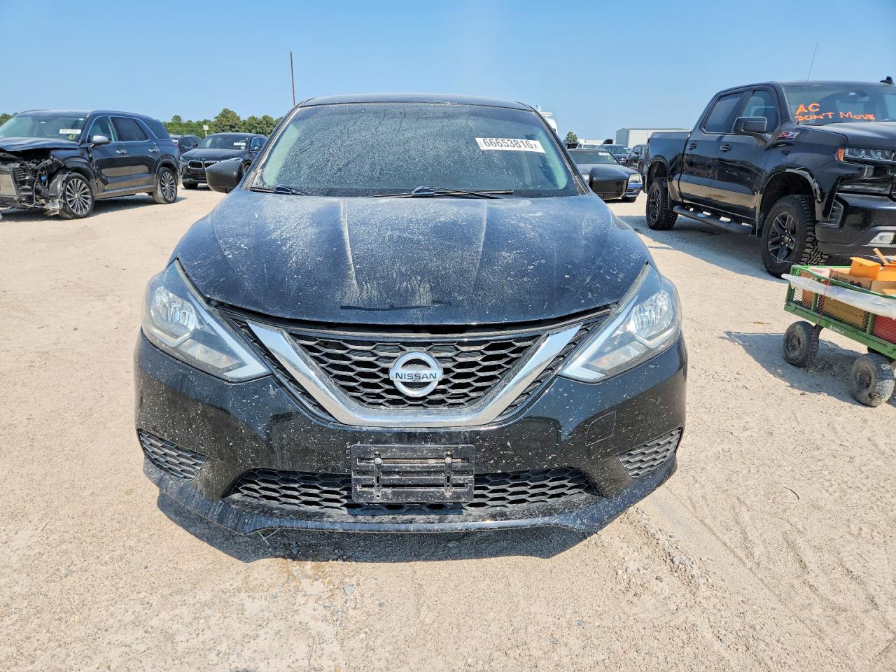 2017 Nissan Sentra Sv Black vin: 3N1AB7AP0HL671446