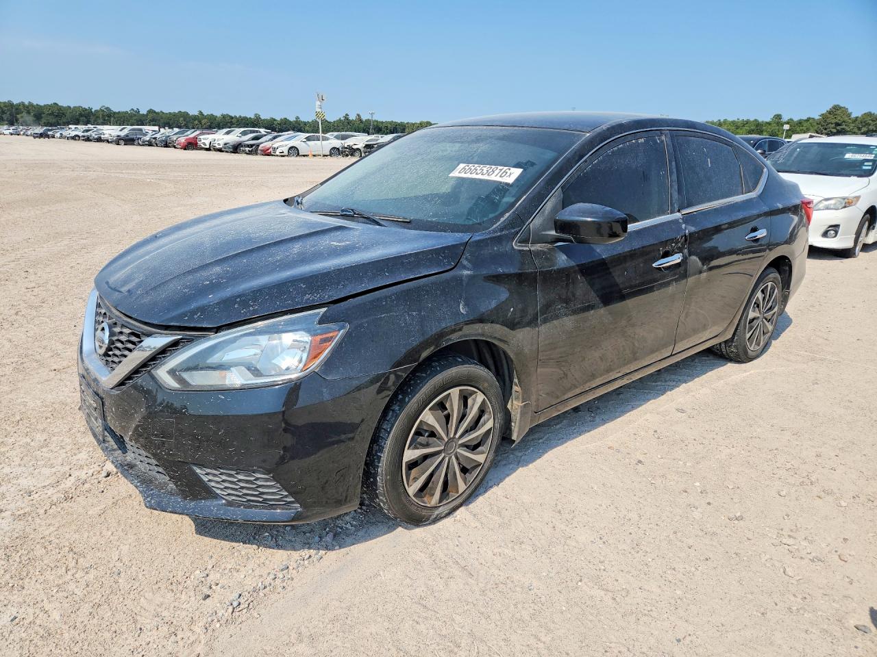 2017 Nissan Sentra Sv Black vin: 3N1AB7AP0HL671446