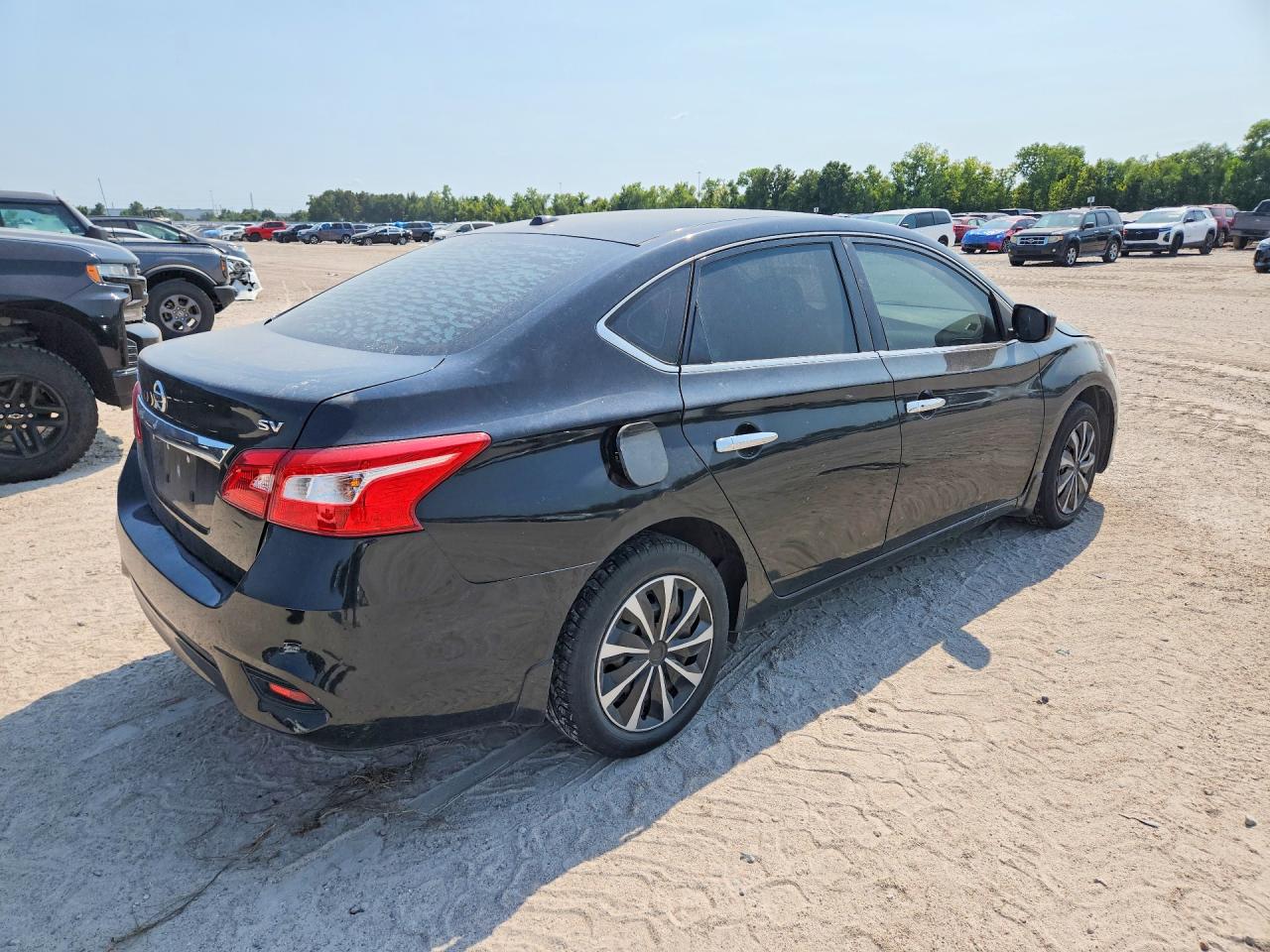 2017 Nissan Sentra Sv Black vin: 3N1AB7AP0HL671446