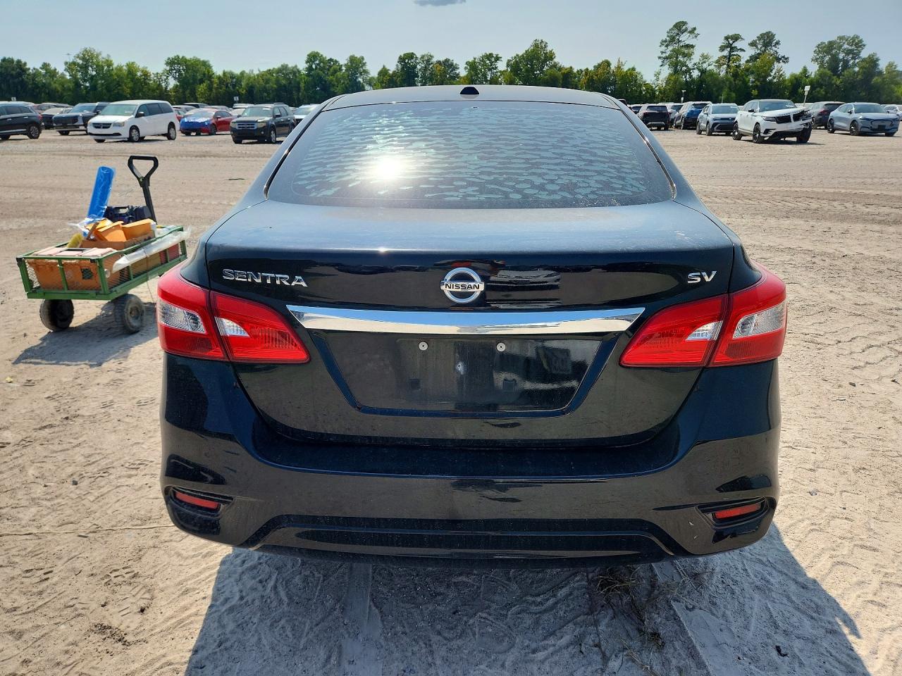 2017 Nissan Sentra Sv Black vin: 3N1AB7AP0HL671446