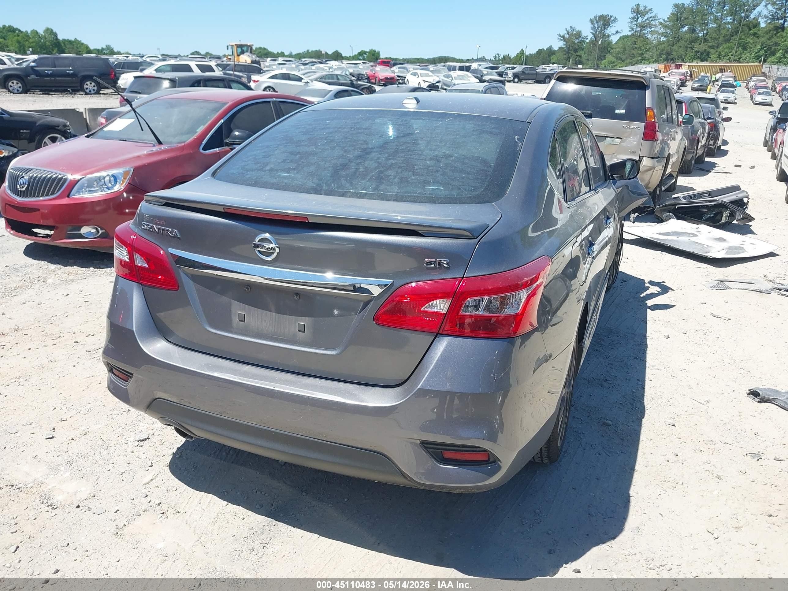 2017 Nissan Sentra Sr Black vin: 3N1AB7AP0HY233044