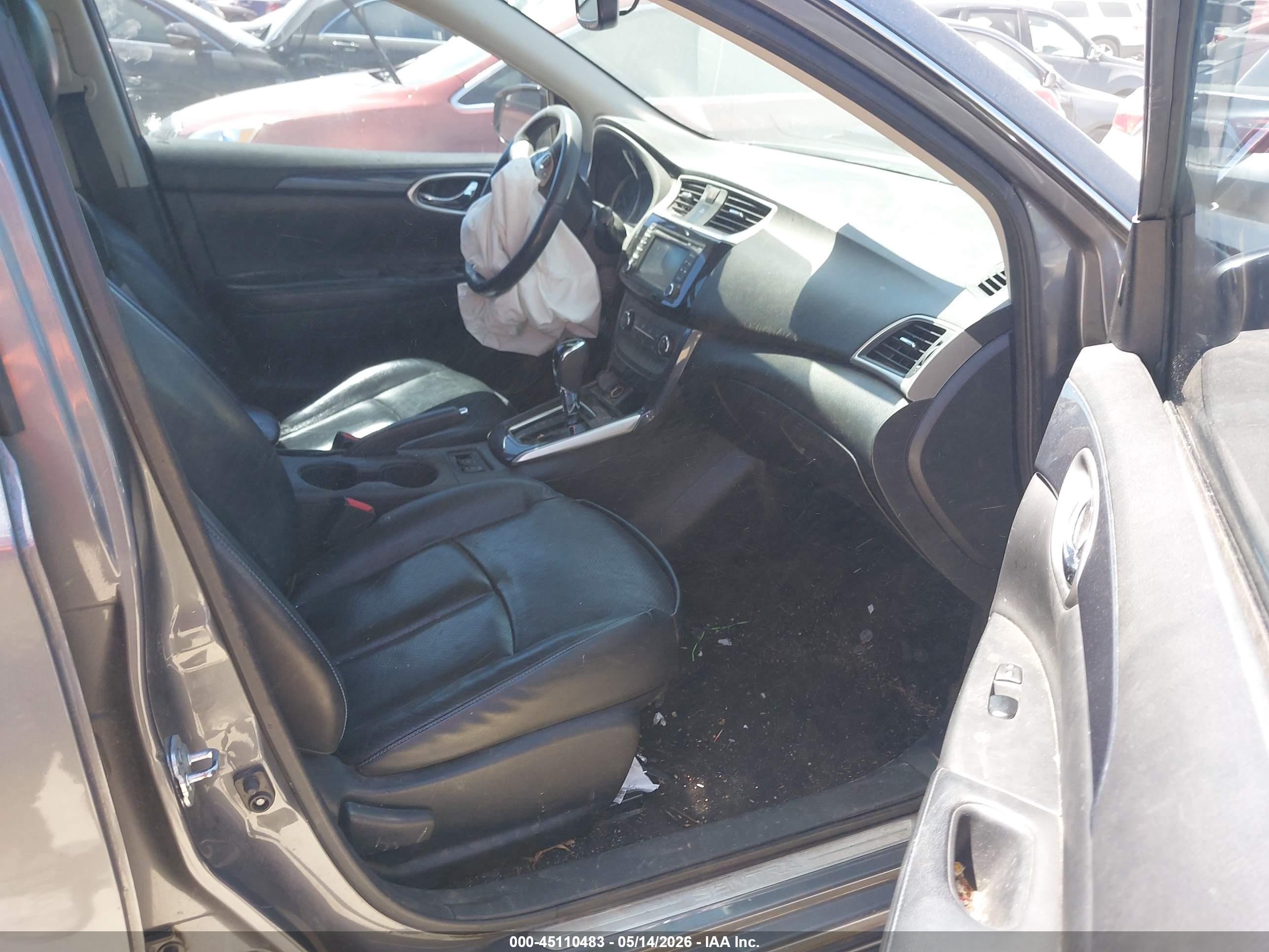 2017 Nissan Sentra Sr Black vin: 3N1AB7AP0HY233044