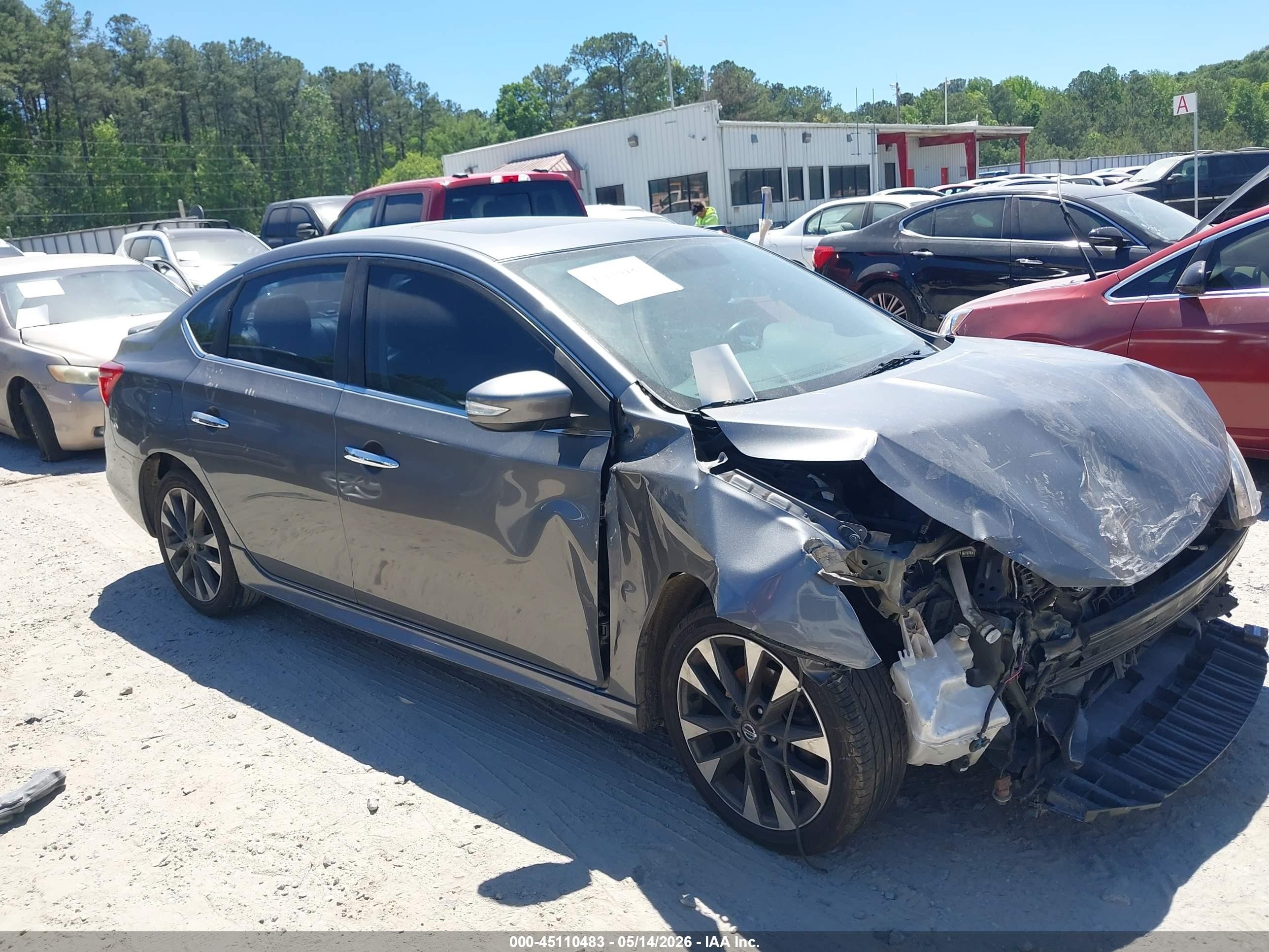 2017 Nissan Sentra Sr Black vin: 3N1AB7AP0HY233044