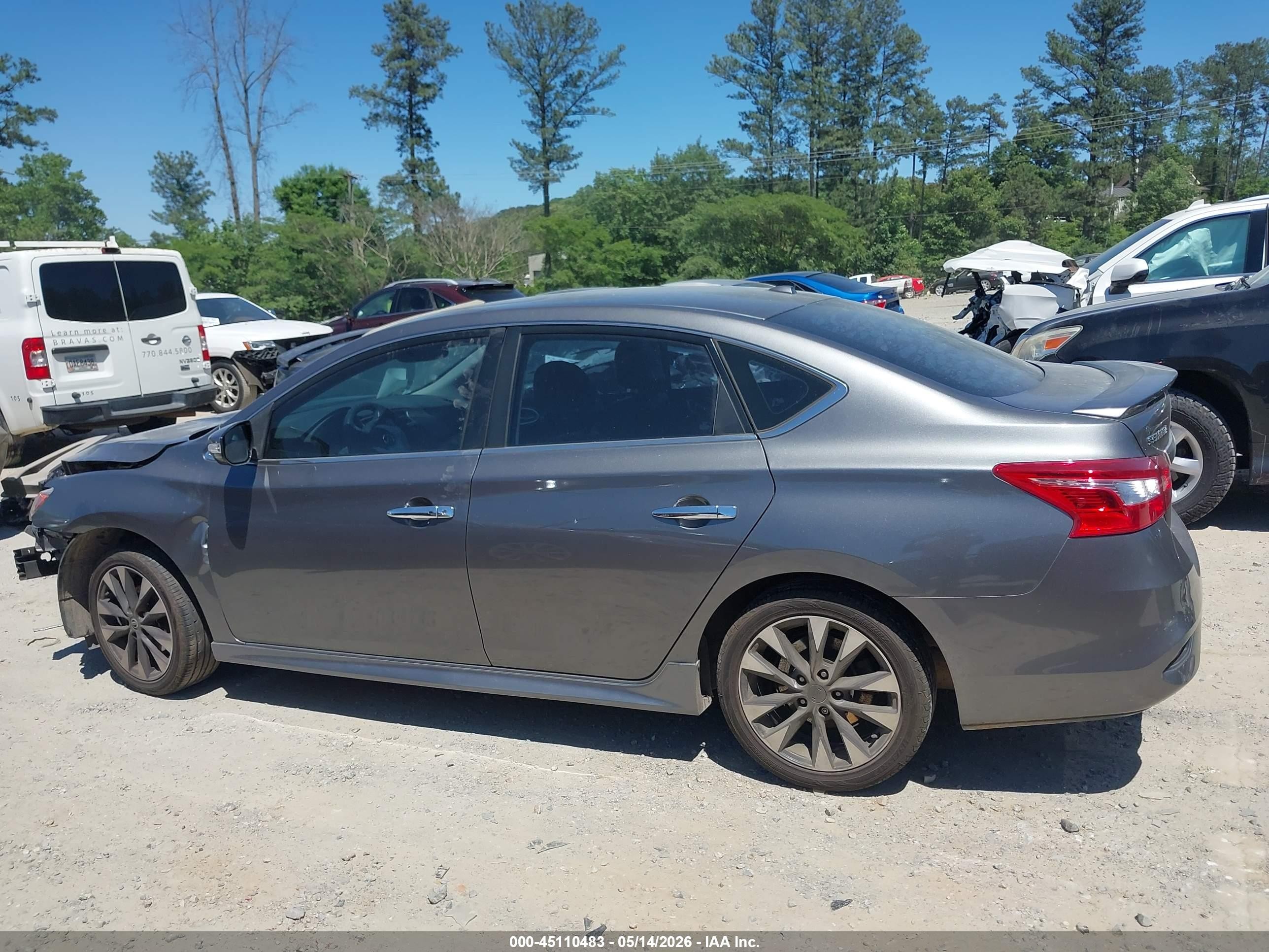 2017 Nissan Sentra Sr Black vin: 3N1AB7AP0HY233044