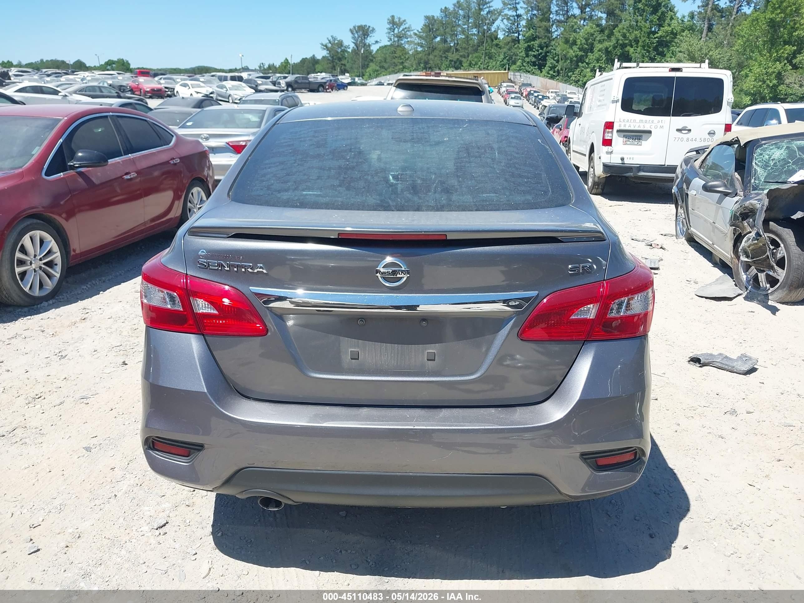 2017 Nissan Sentra Sr Black vin: 3N1AB7AP0HY233044