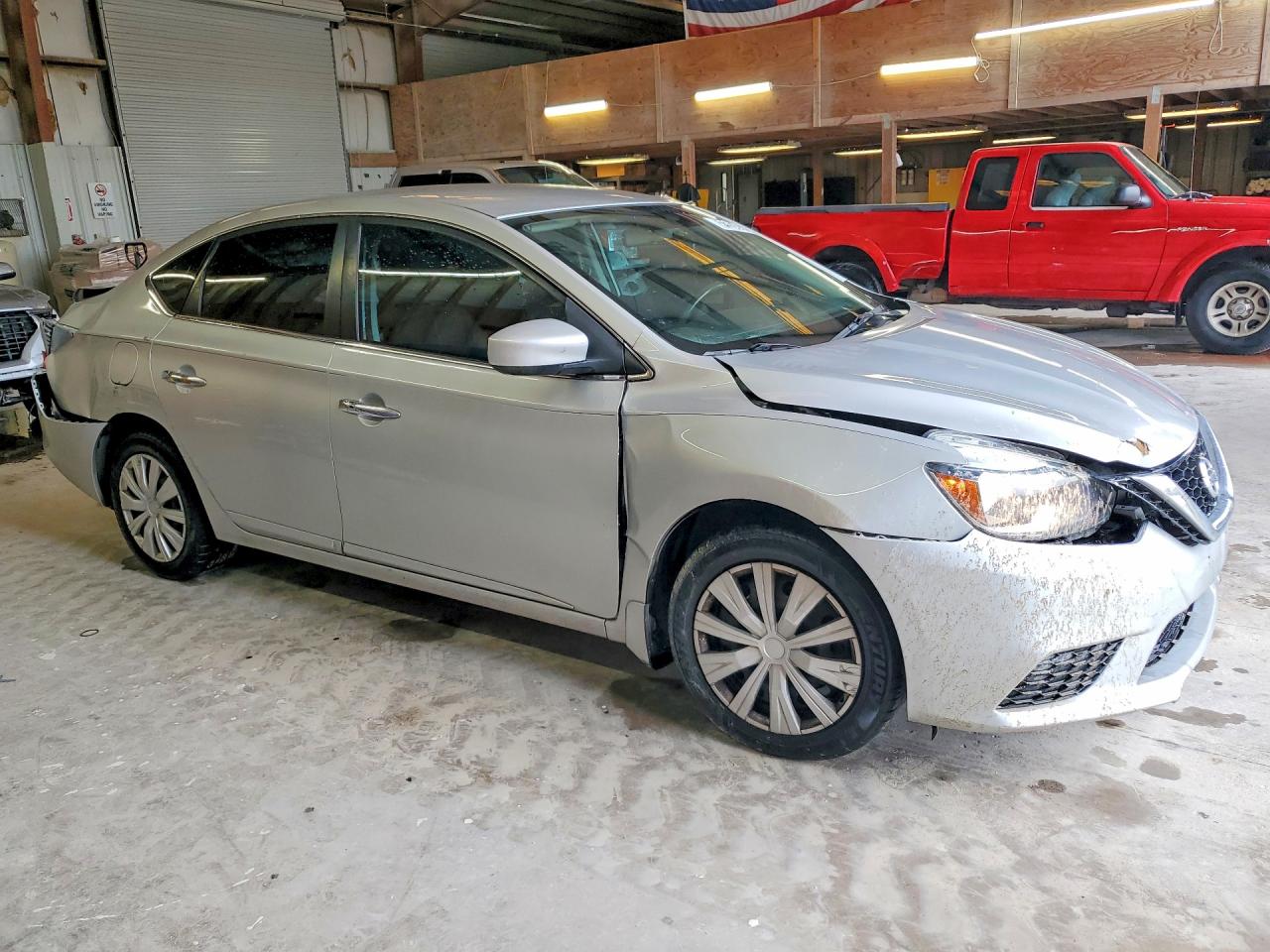 2017 Nissan Sentra Sv Silver vin: 3N1AB7AP0HY288545