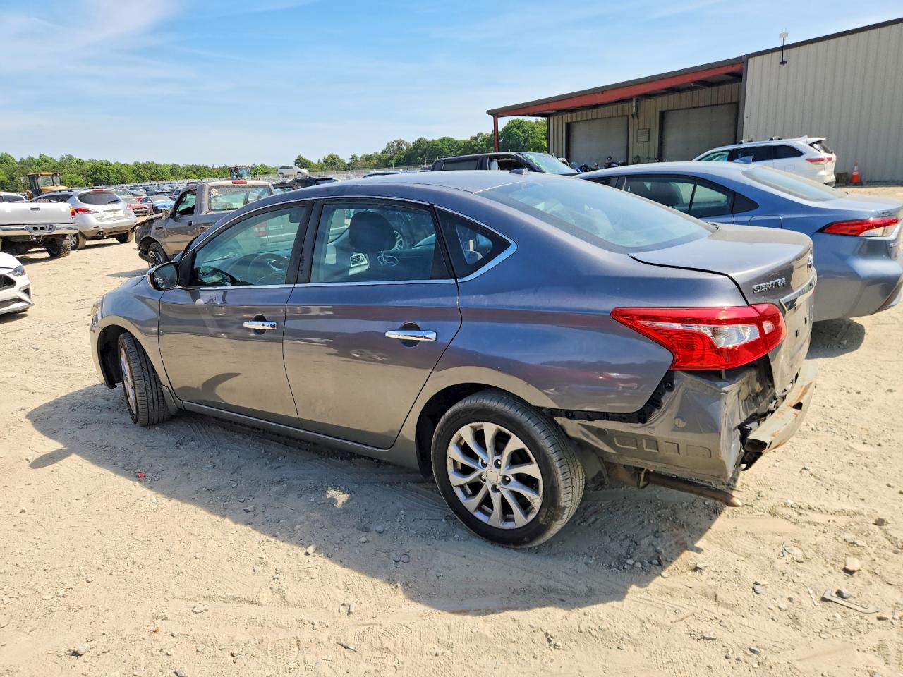 2018 Nissan Sentra Sv Gray vin: 3N1AB7AP0JL662736