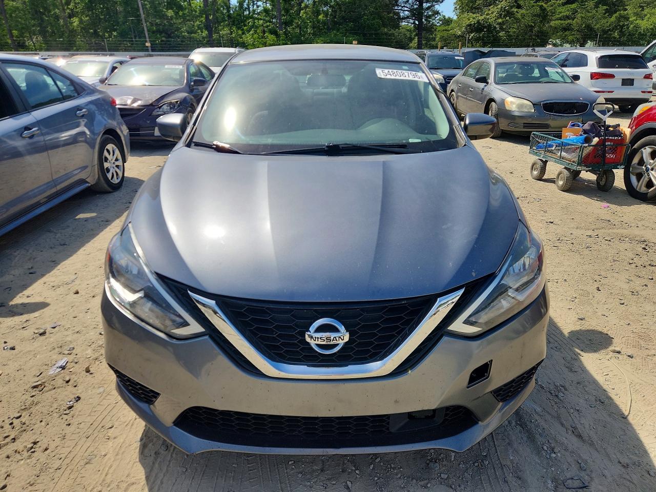 2018 Nissan Sentra Sv Gray vin: 3N1AB7AP0JL662736
