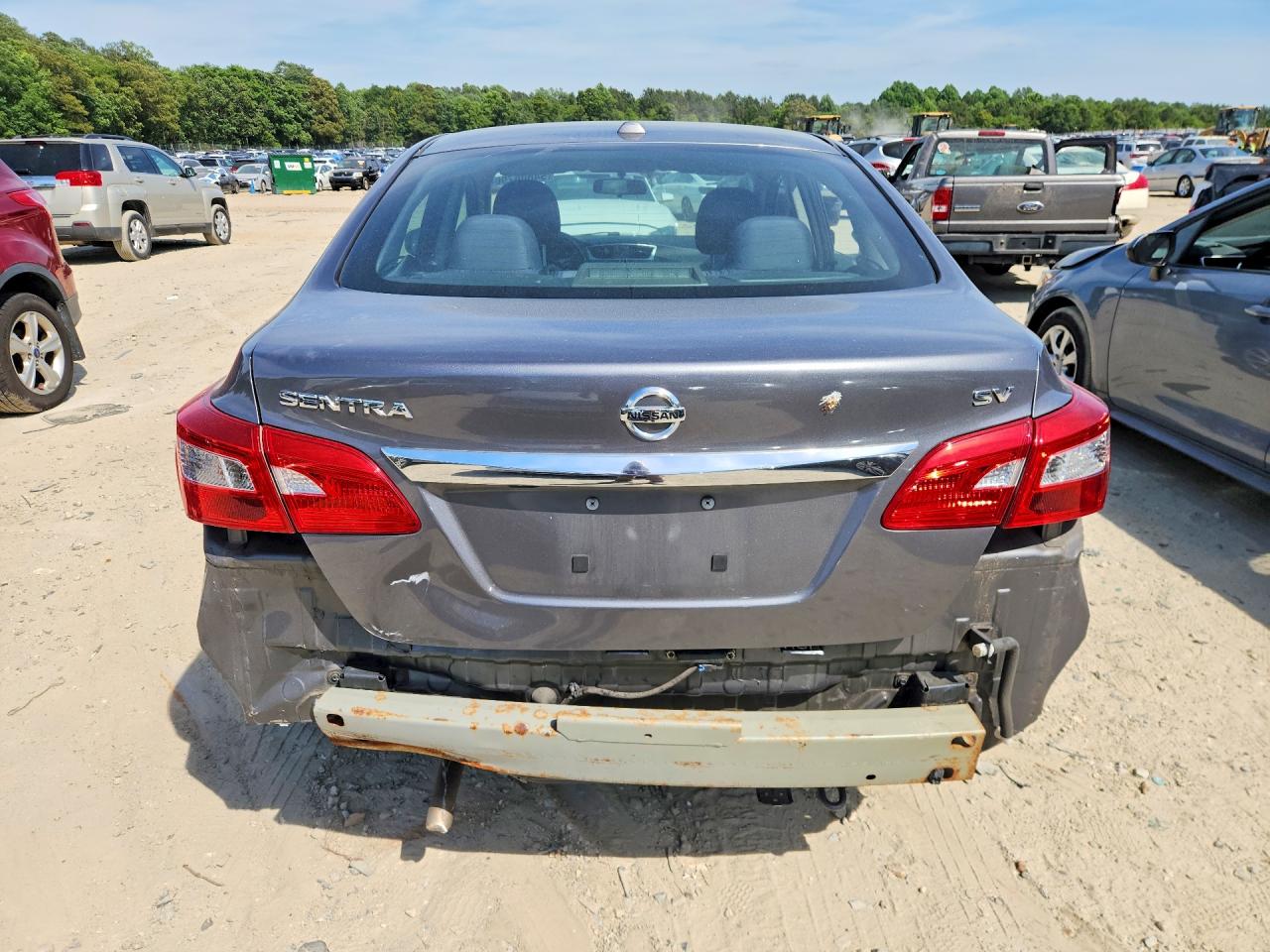 2018 Nissan Sentra Sv Gray vin: 3N1AB7AP0JL662736