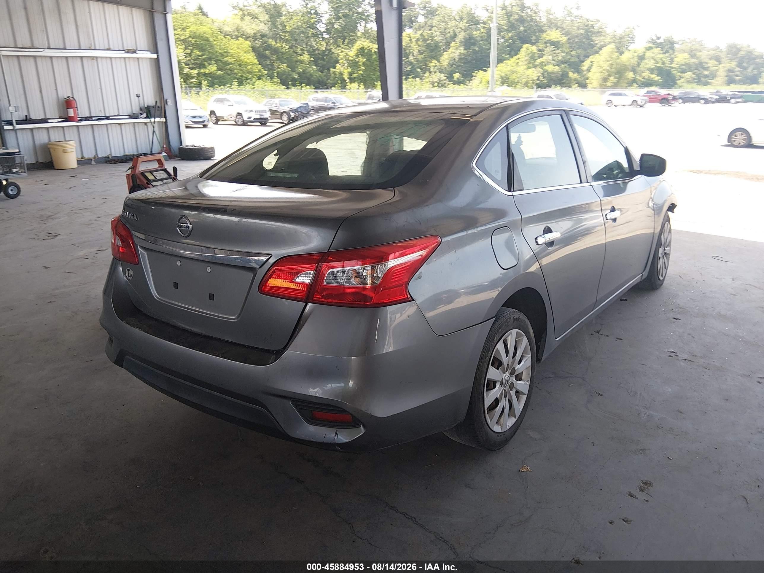2018 Nissan Sentra S Gray vin: 3N1AB7AP0JY202530