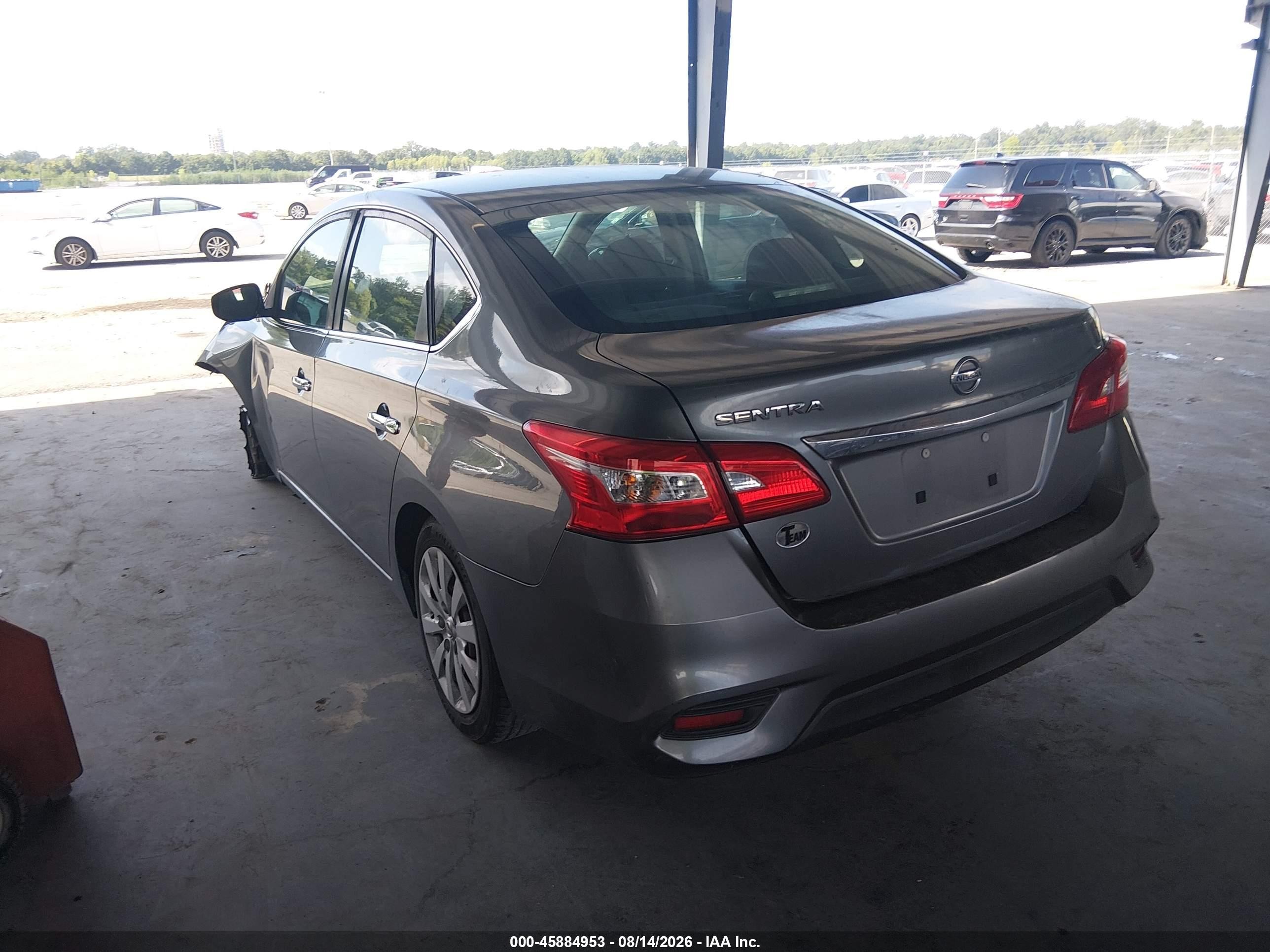 2018 Nissan Sentra S Gray vin: 3N1AB7AP0JY202530