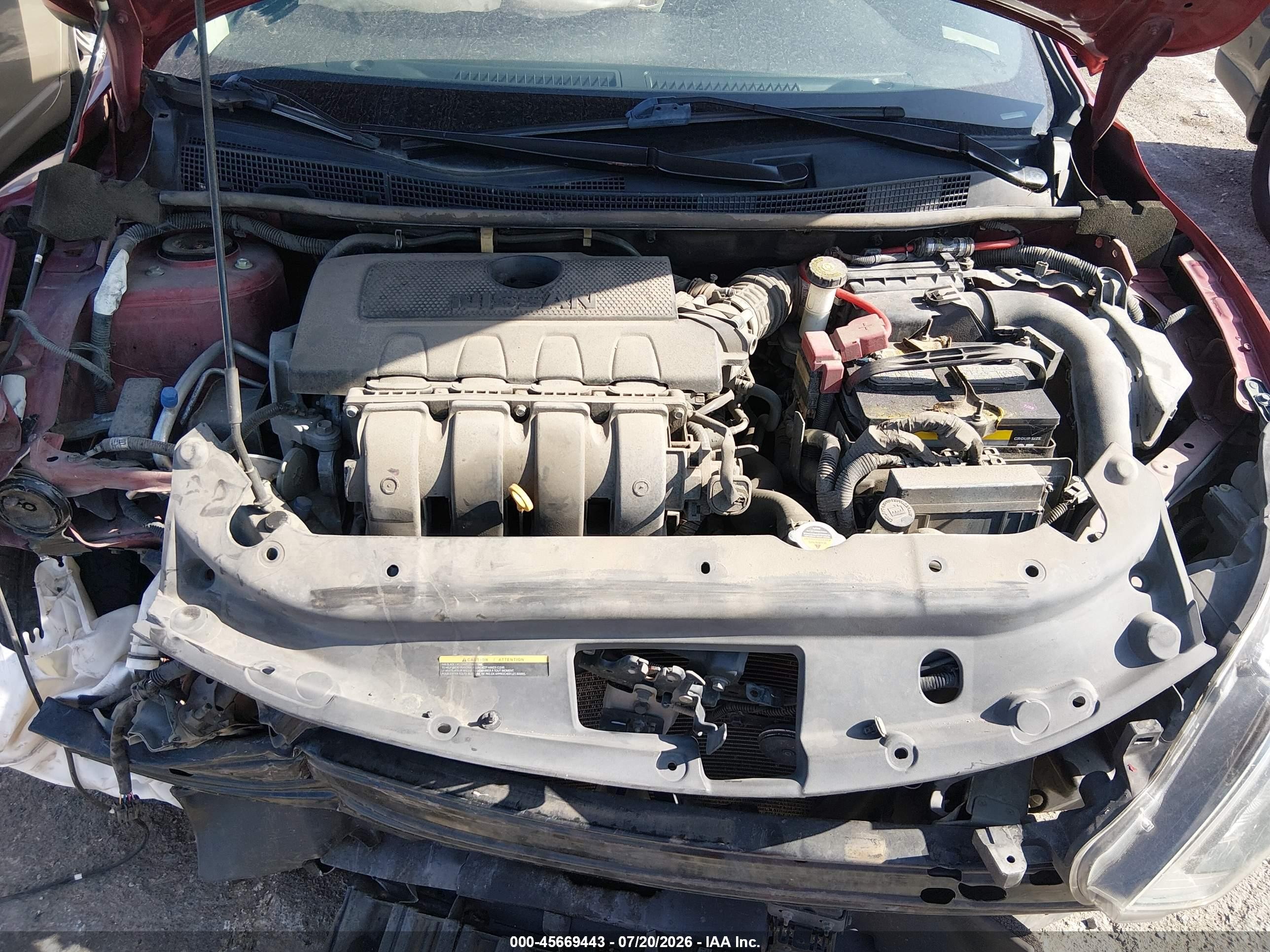 2018 Nissan Sentra Sv Burgundy vin: 3N1AB7AP0JY204875