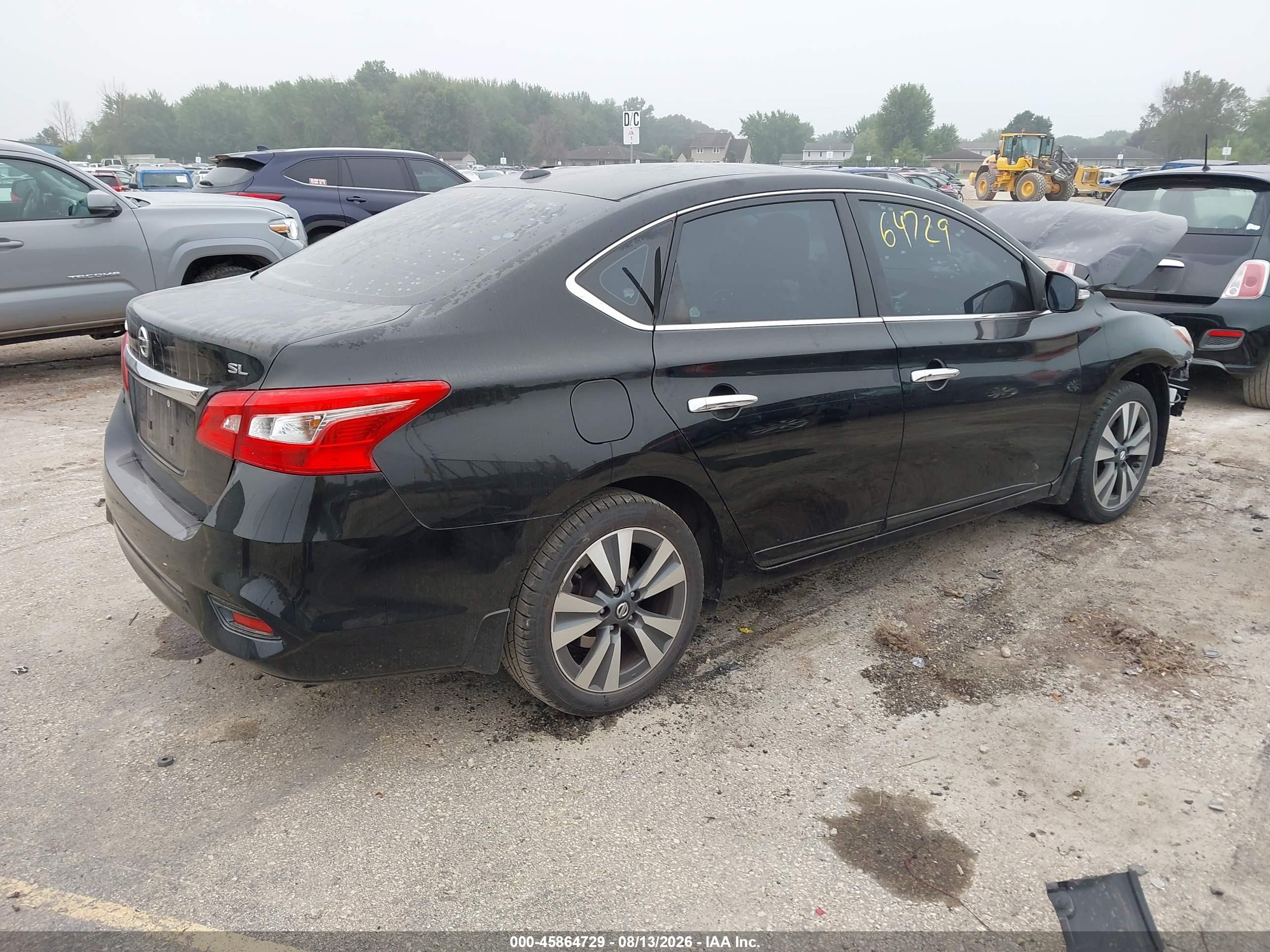 2018 Nissan Sentra Sl Black vin: 3N1AB7AP0JY212541