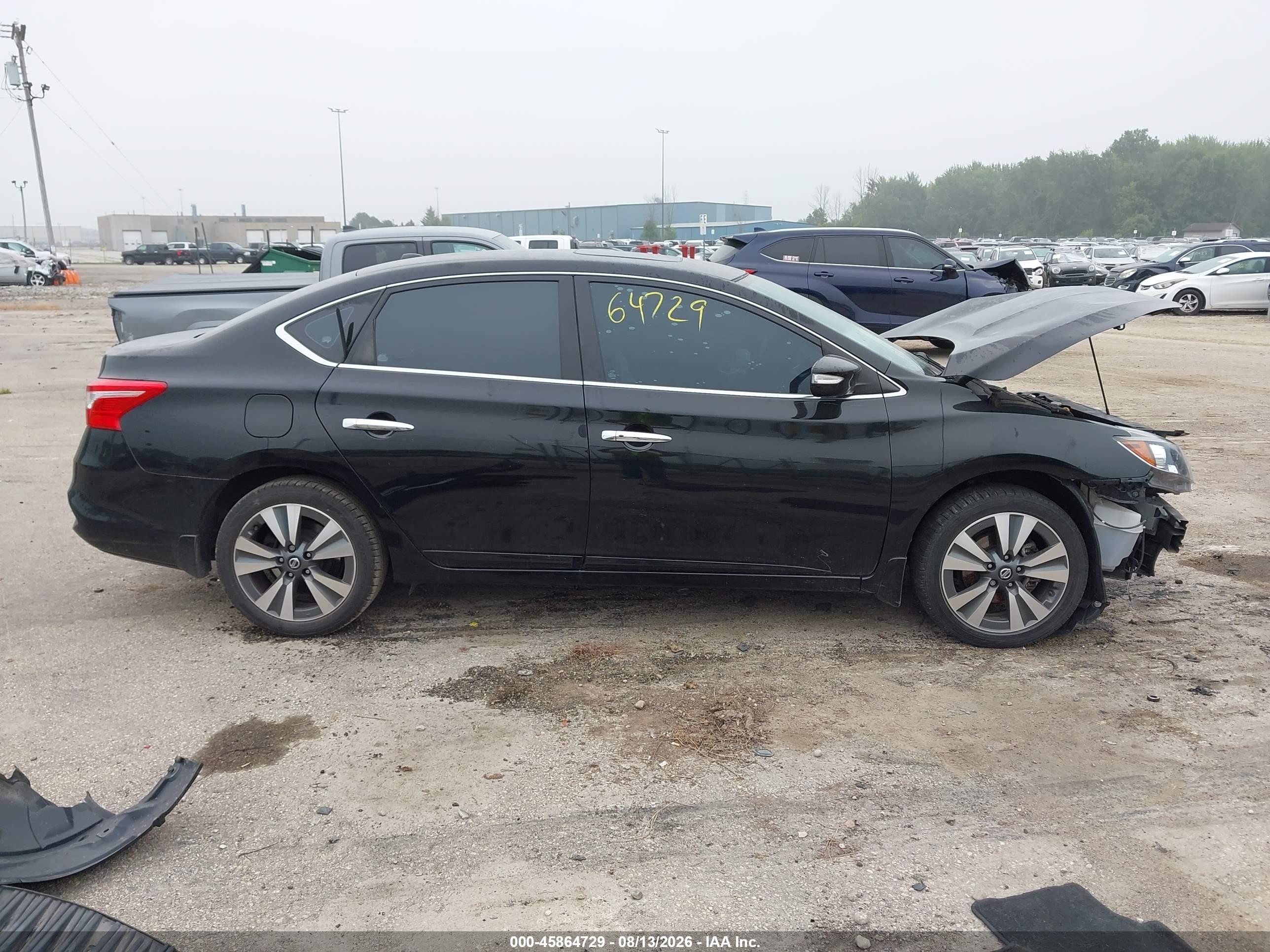 2018 Nissan Sentra Sl Black vin: 3N1AB7AP0JY212541