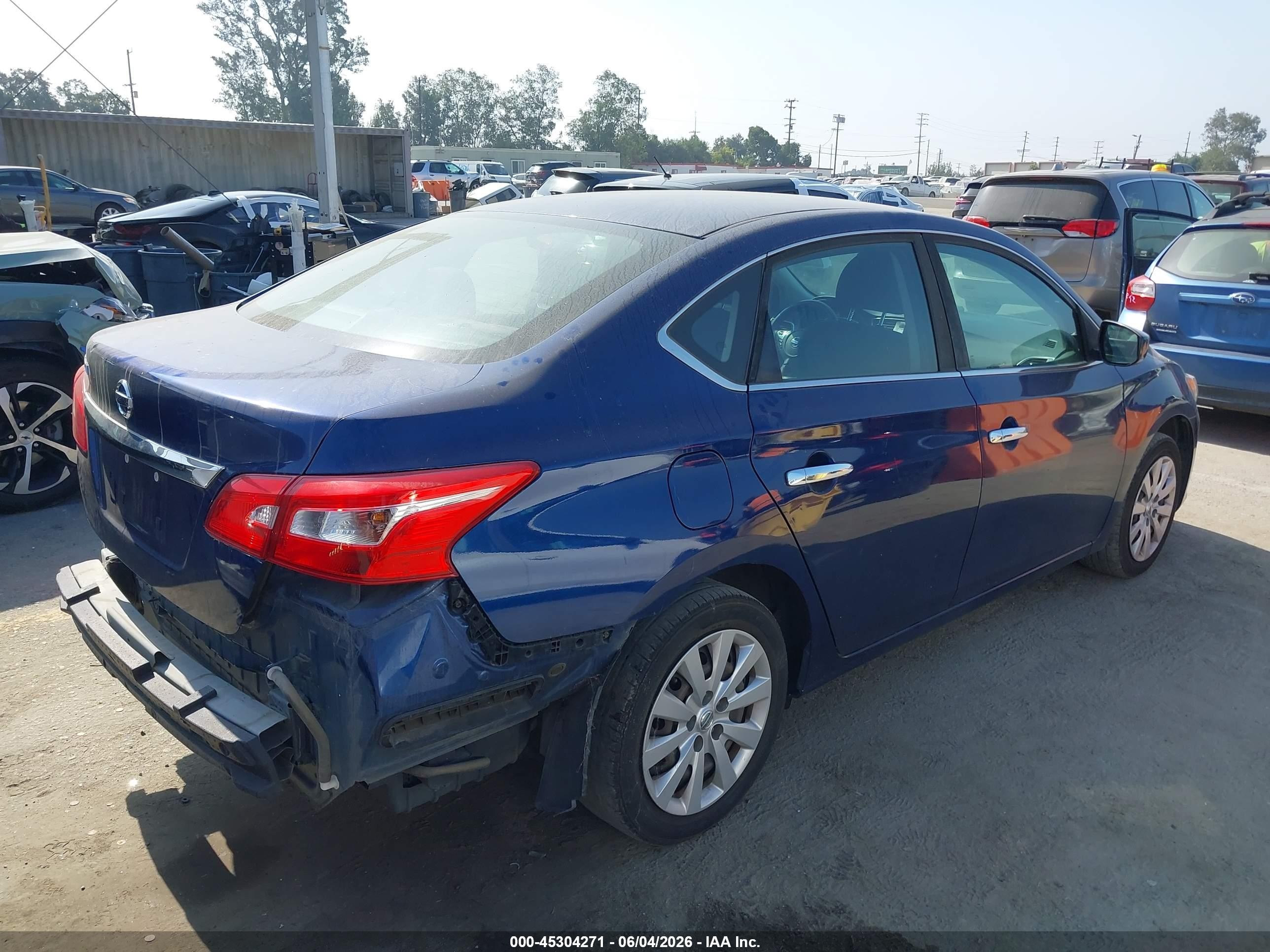 2018 Nissan Sentra S Blue vin: 3N1AB7AP0JY272092