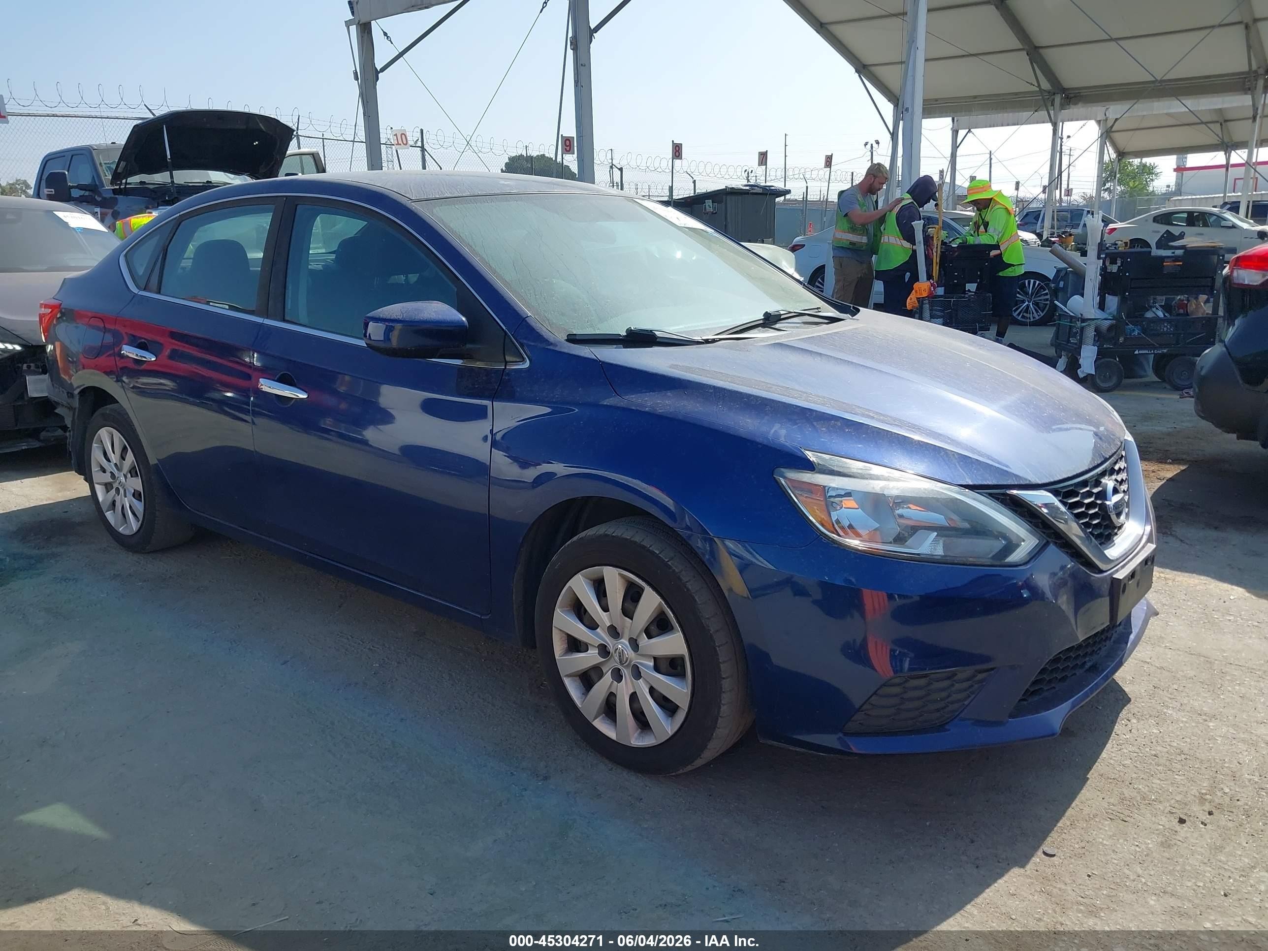 2018 Nissan Sentra S Blue vin: 3N1AB7AP0JY272092