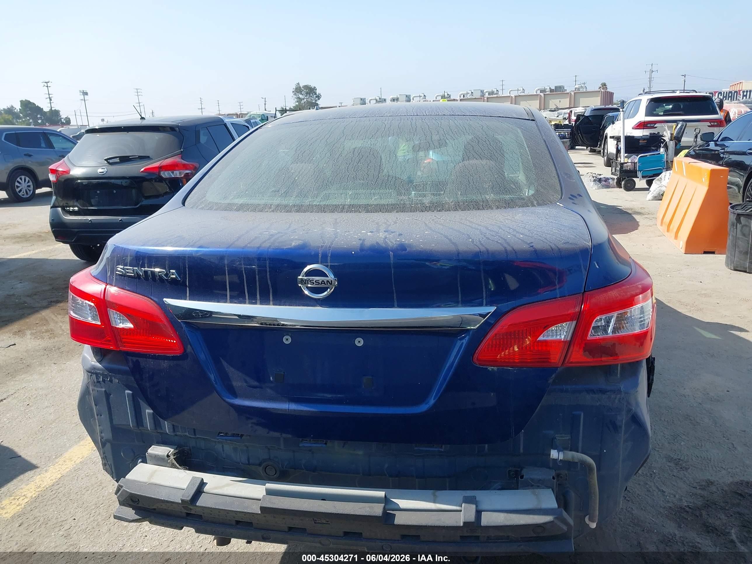 2018 Nissan Sentra S Blue vin: 3N1AB7AP0JY272092