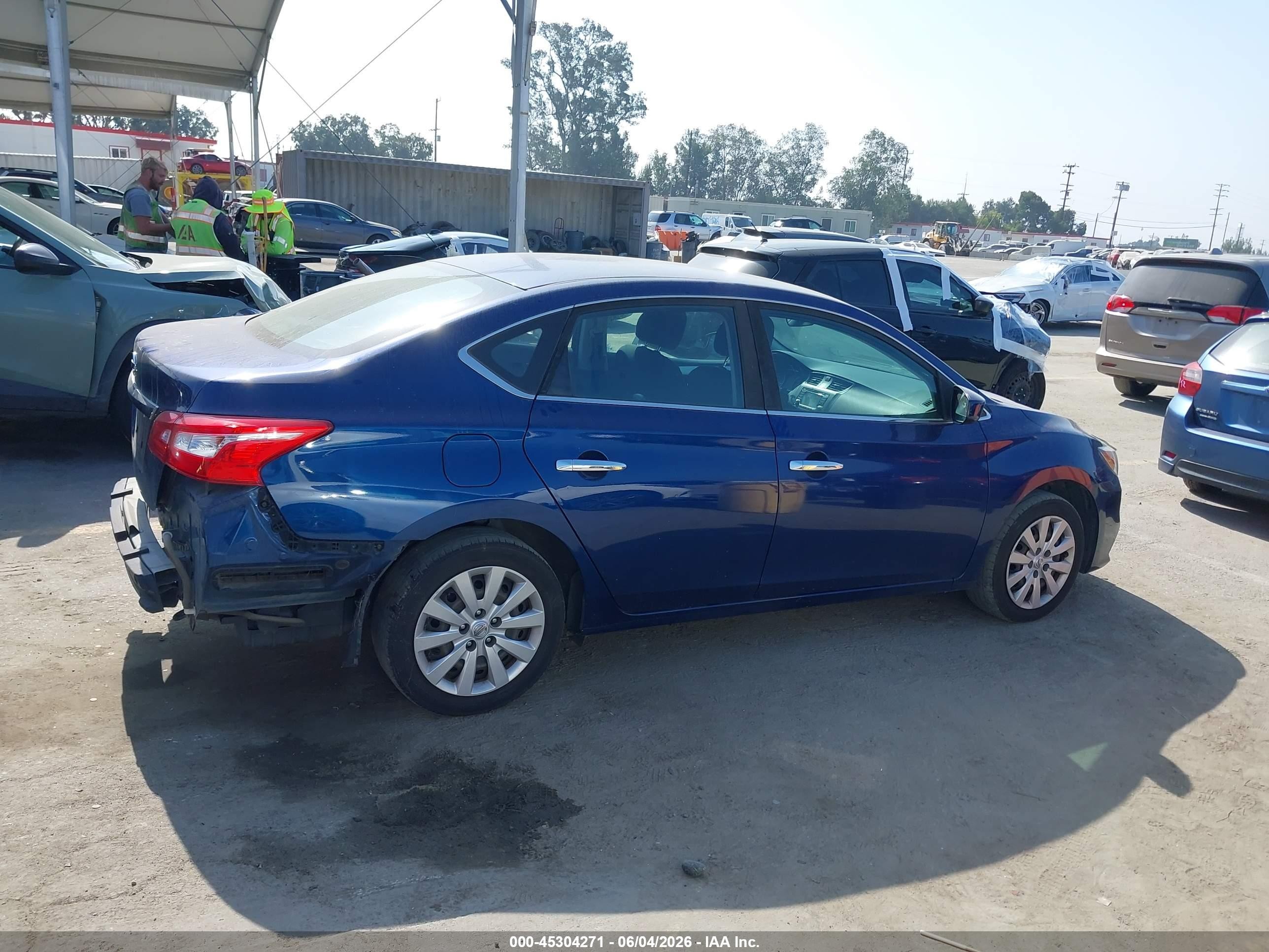 2018 Nissan Sentra S Blue vin: 3N1AB7AP0JY272092