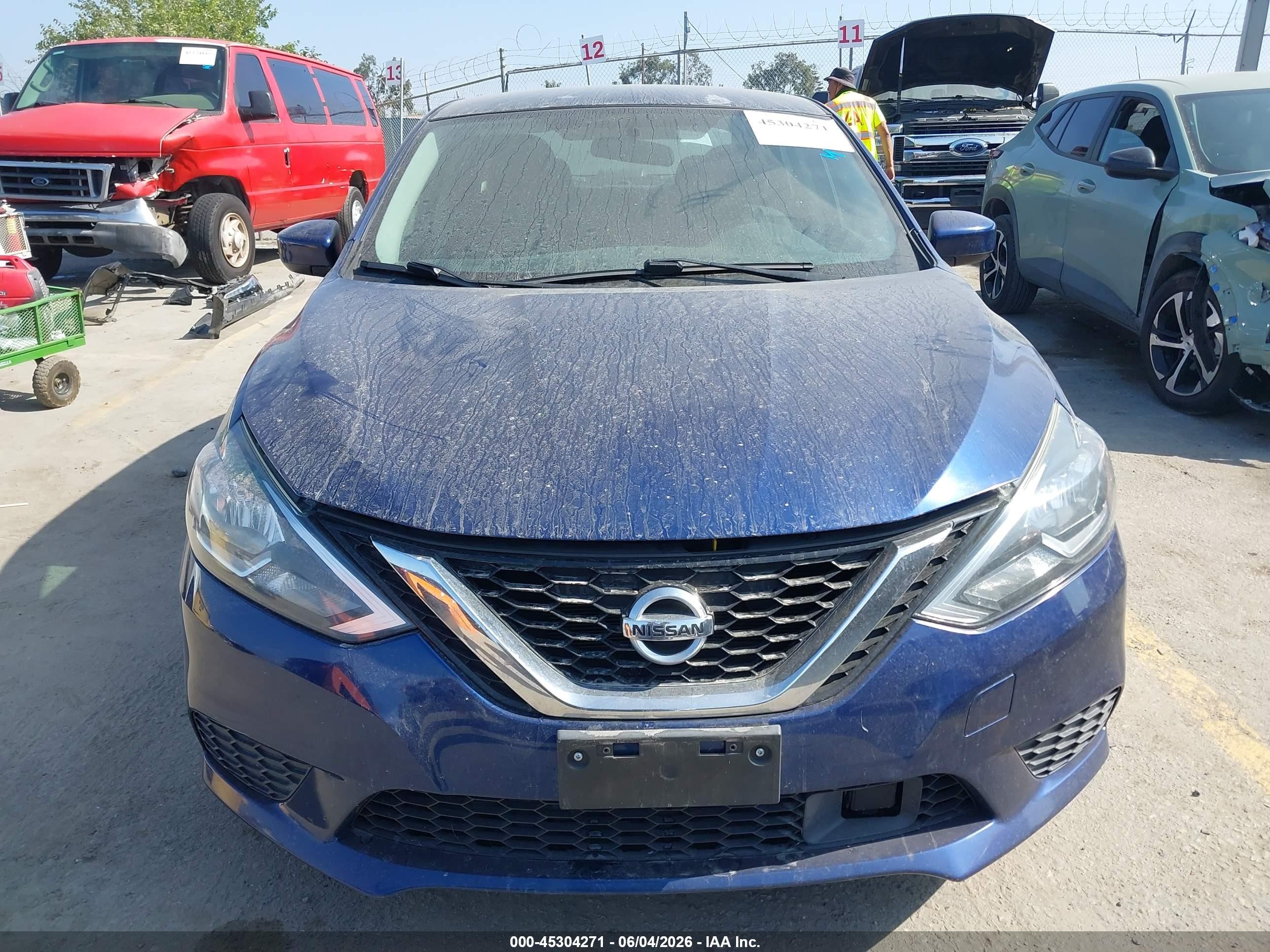 2018 Nissan Sentra S Blue vin: 3N1AB7AP0JY272092