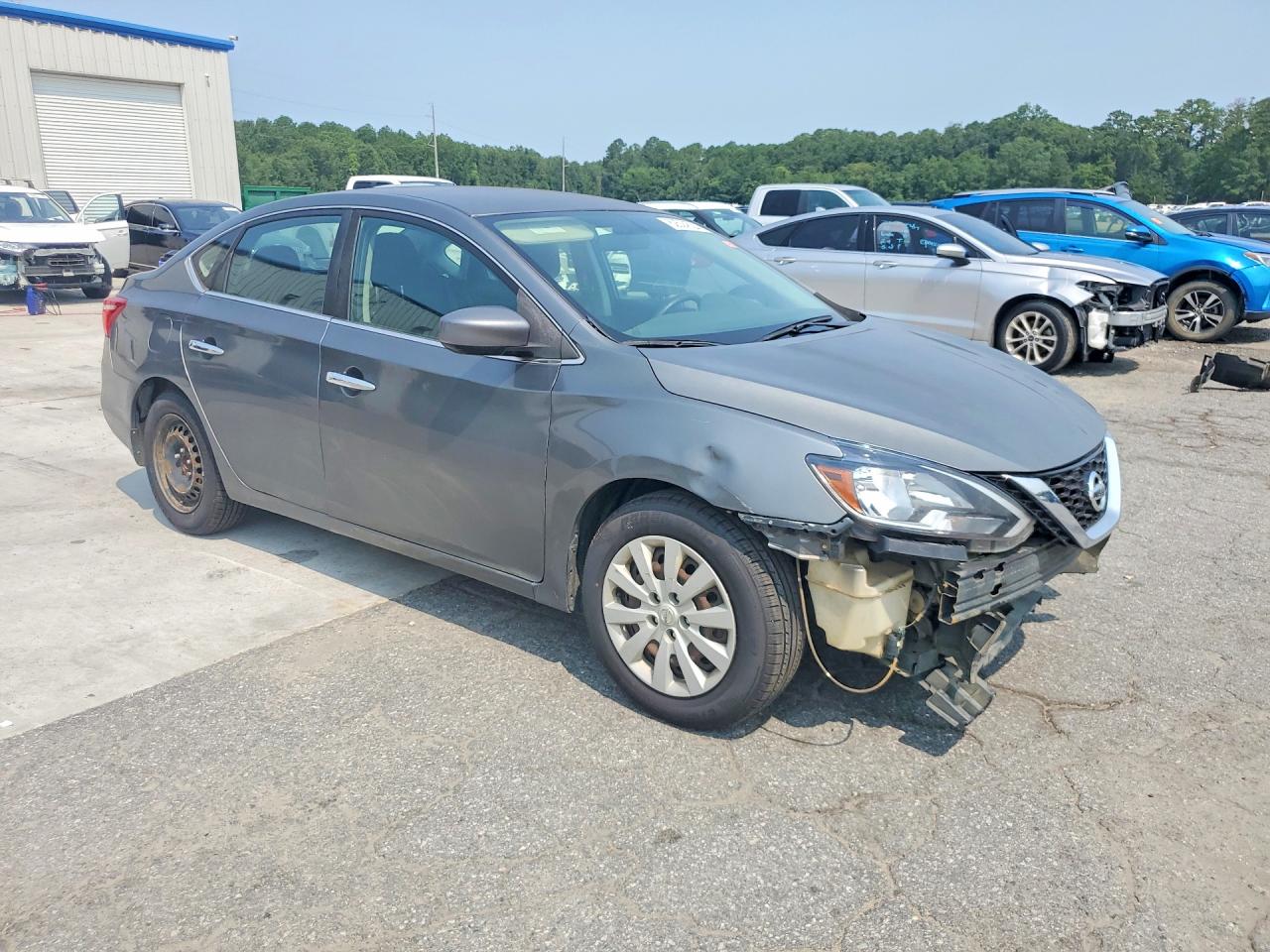 2018 Nissan Sentra S Gray vin: 3N1AB7AP0JY343274