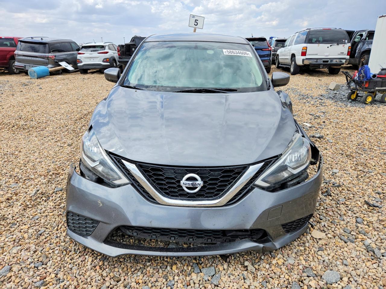 2019 Nissan Sentra Sv Gray vin: 3N1AB7AP0KL625221
