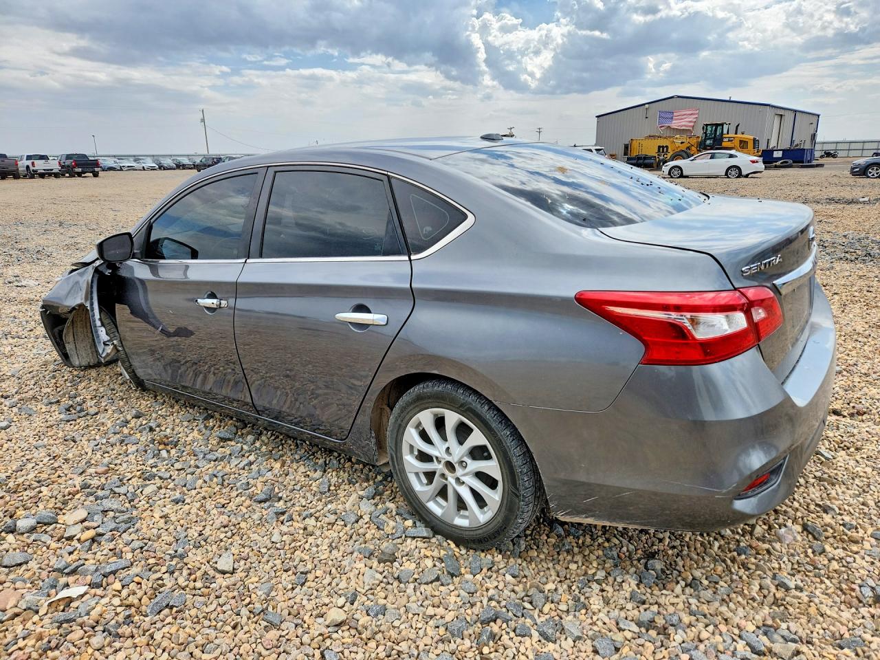 2019 Nissan Sentra Sv Gray vin: 3N1AB7AP0KL625221