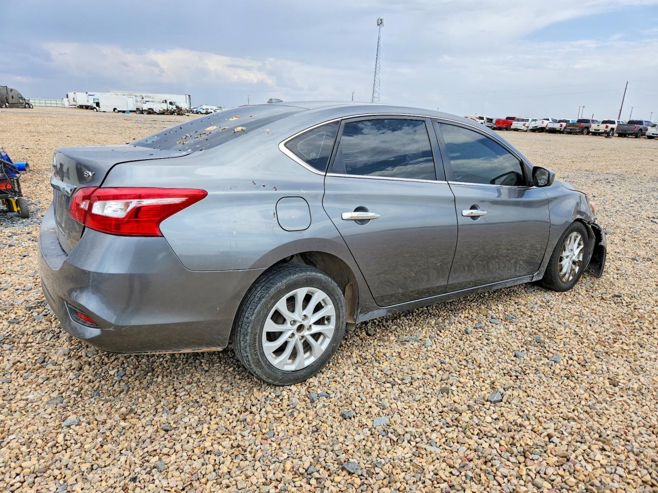 2019 Nissan Sentra Sv Gray vin: 3N1AB7AP0KL625221